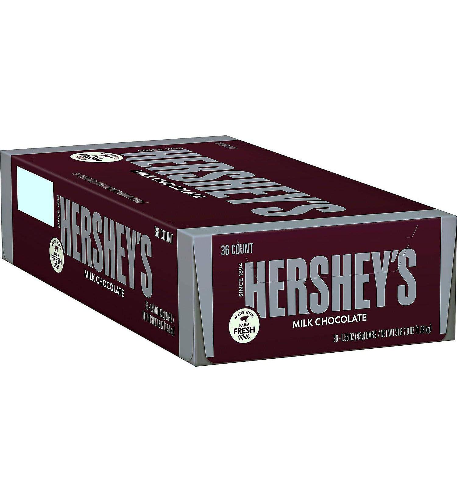 Hershey's Milk Chocolate Bars - 36-Count Box | Delicious Treat for Chocolate Lovers - Buy Online on GoSupps.com
