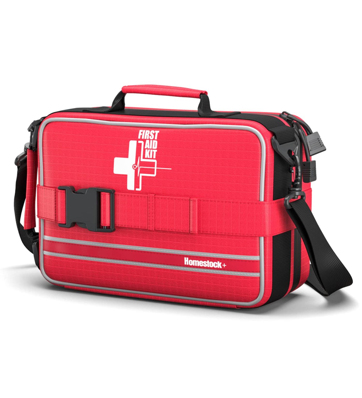 2023 Upgrade Advanced First Aid Kit - 230 Piece Comprehensive Trauma Kit for Home, Office, Camping & Travel - Labelled Compartments for Cars & Backpacking - Buy Online on GoSupps.com