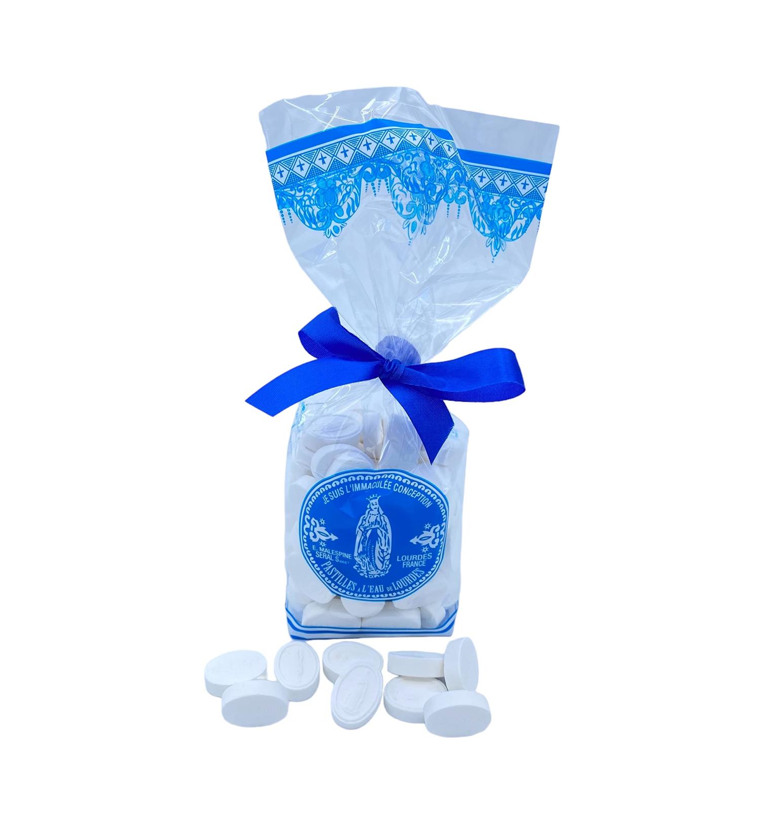 MALESPINE - Lourdes water lozenges with mint flavor in a 300g souvenir bag - Buy Online on GoSupps.com