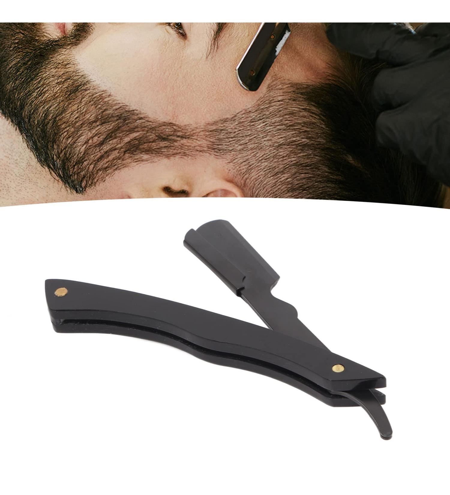 Foldable Beard Blade Knife Holder | Acrylic & Stainless Steel Razor Handle for Hairdressers | International Shipping - Buy Online on GoSupps.com