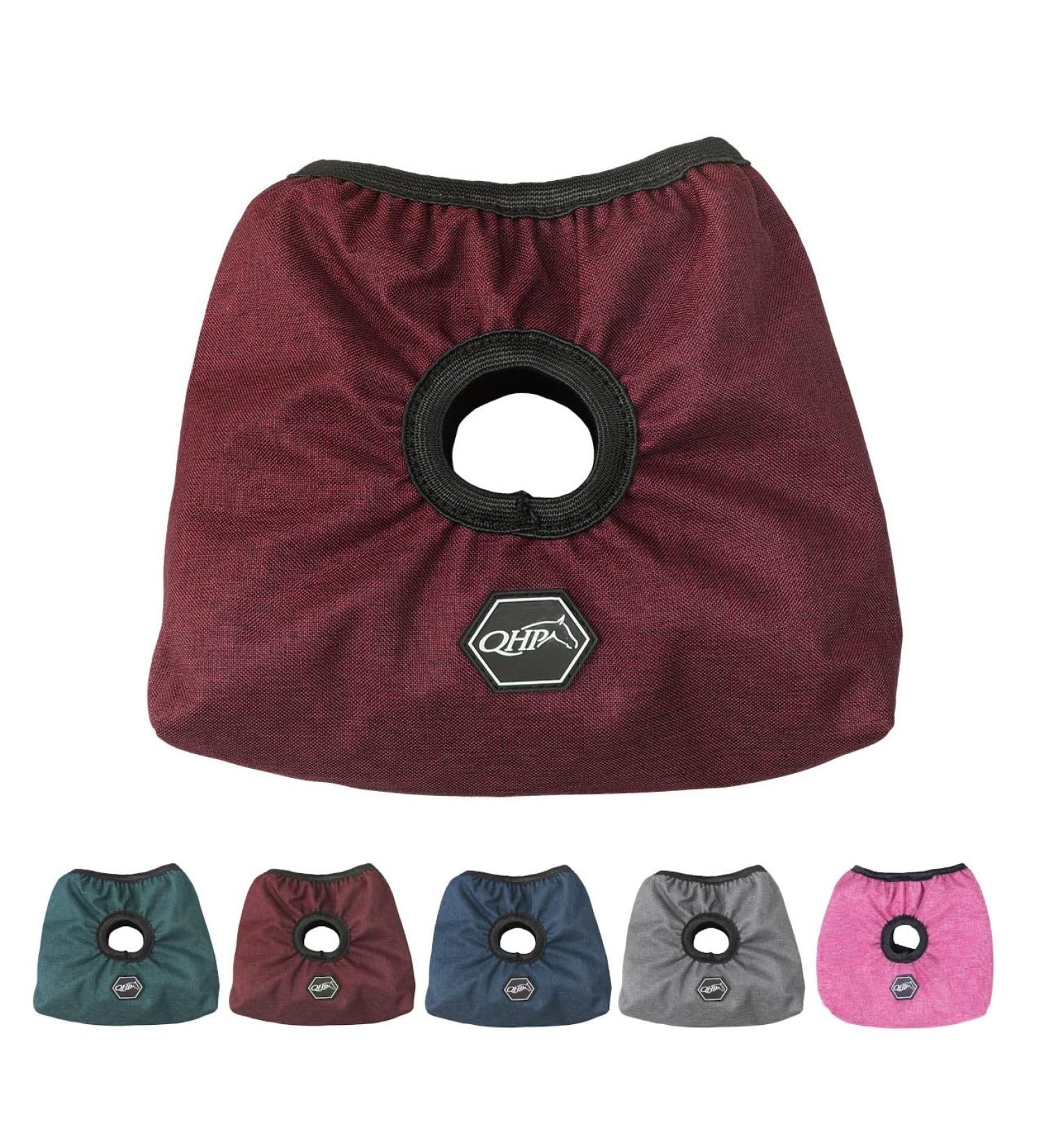 netproshop stirrup protectors with hole for straps and fleece lining to protect the saddle color: Bordeaux