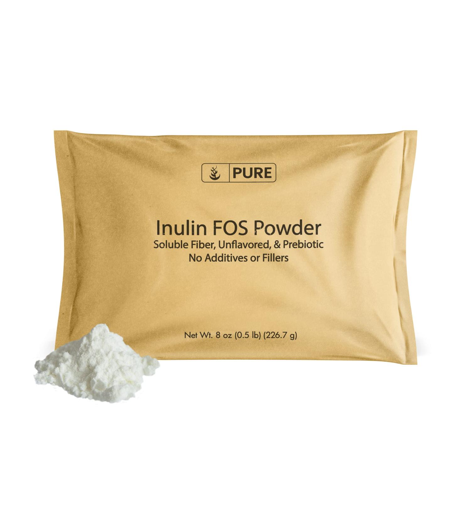 Pure Inulin FOS Powder (8 oz) - Lab Verified, No Fillers, Original Ingredients - 8 Ounce (1 Pack) - Buy Online on GoSupps.com