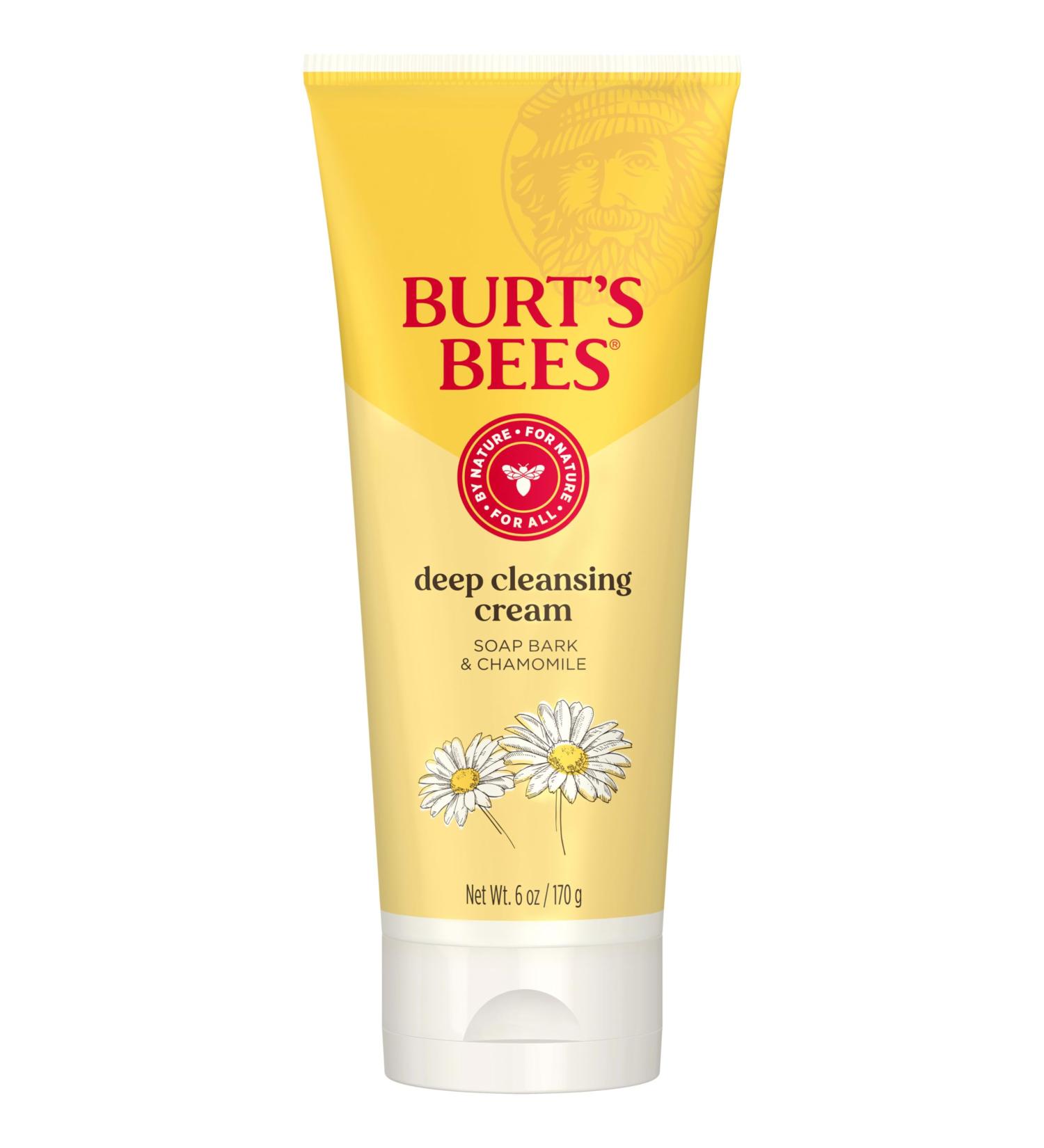 Burt's Bees Deep Cleansing Cream - 98.9% Natural Soap Bark & Chamomile 6oz | Shop Internationally - Buy Online on GoSupps.com