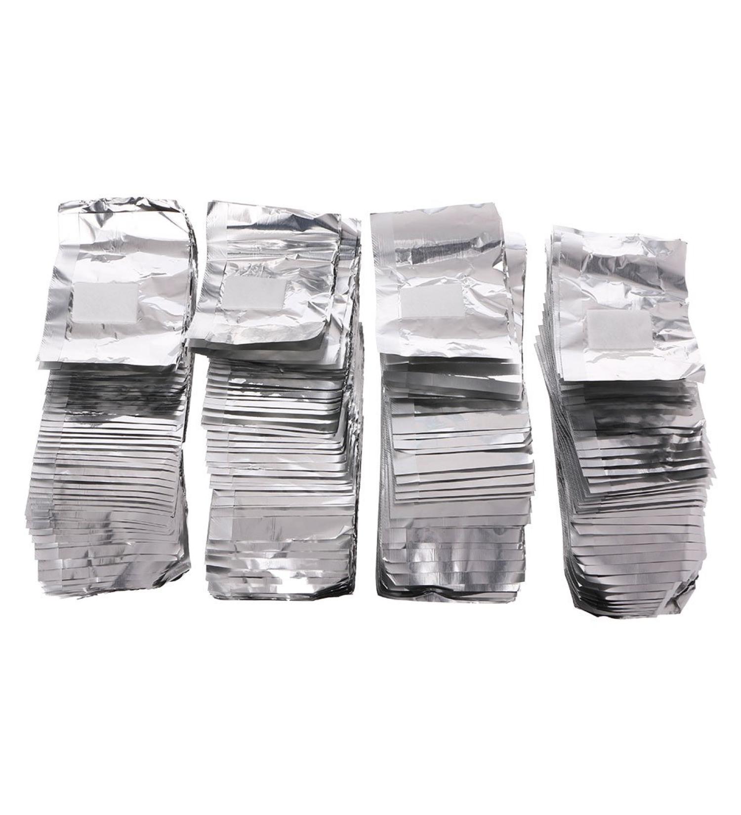 Lot de 200 dissolvants en feuille d'aluminium pour vernis gel acrylique - Emballage individuel - Buy Online on GoSupps.com