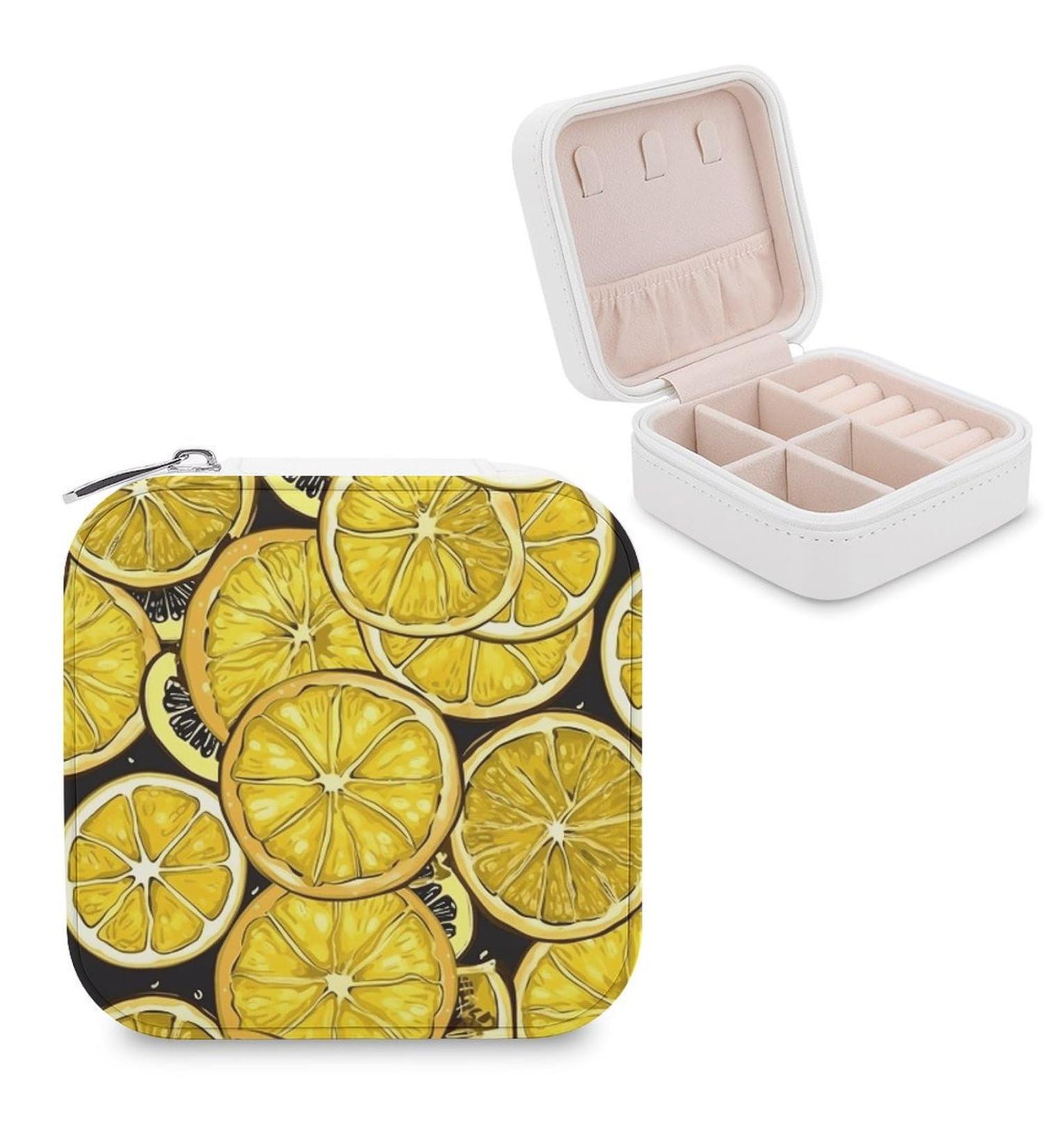 Makeup Mirror Sliced Lemon Wallpaper Printed Makeup Mirror portable Makeup Mirror durable Makeup Mirror office Makeup Mirror - Buy Online on GoSupps.com