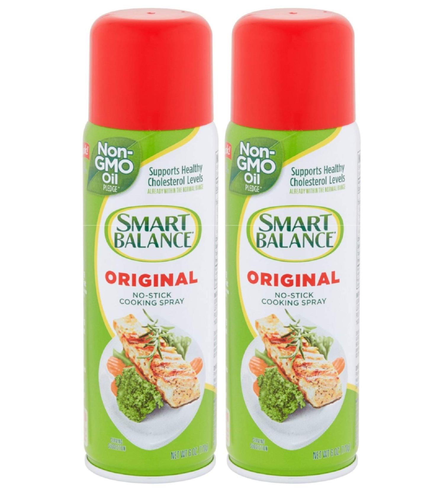 Smart Balance Cooking Spray, Non-Stick Original , 6 Ounce (Pack of 2)