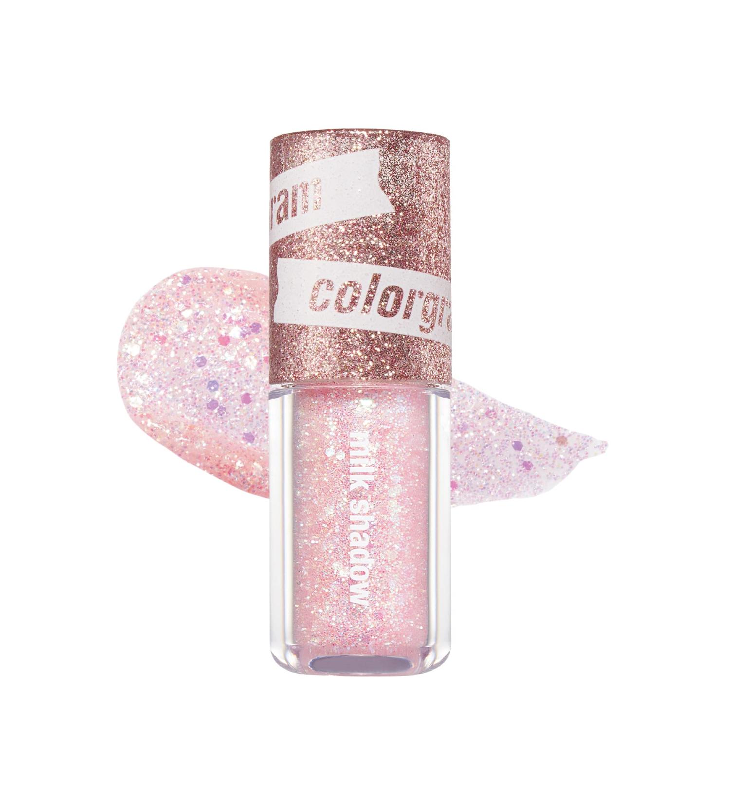 COLORGRAM Milk Bling Shadow 02 Opal Flash | Liquid Glitter Eyeshadow 3.2g - Long-Lasting Shimmer for Daily Makeup - Buy Online on GoSupps.com