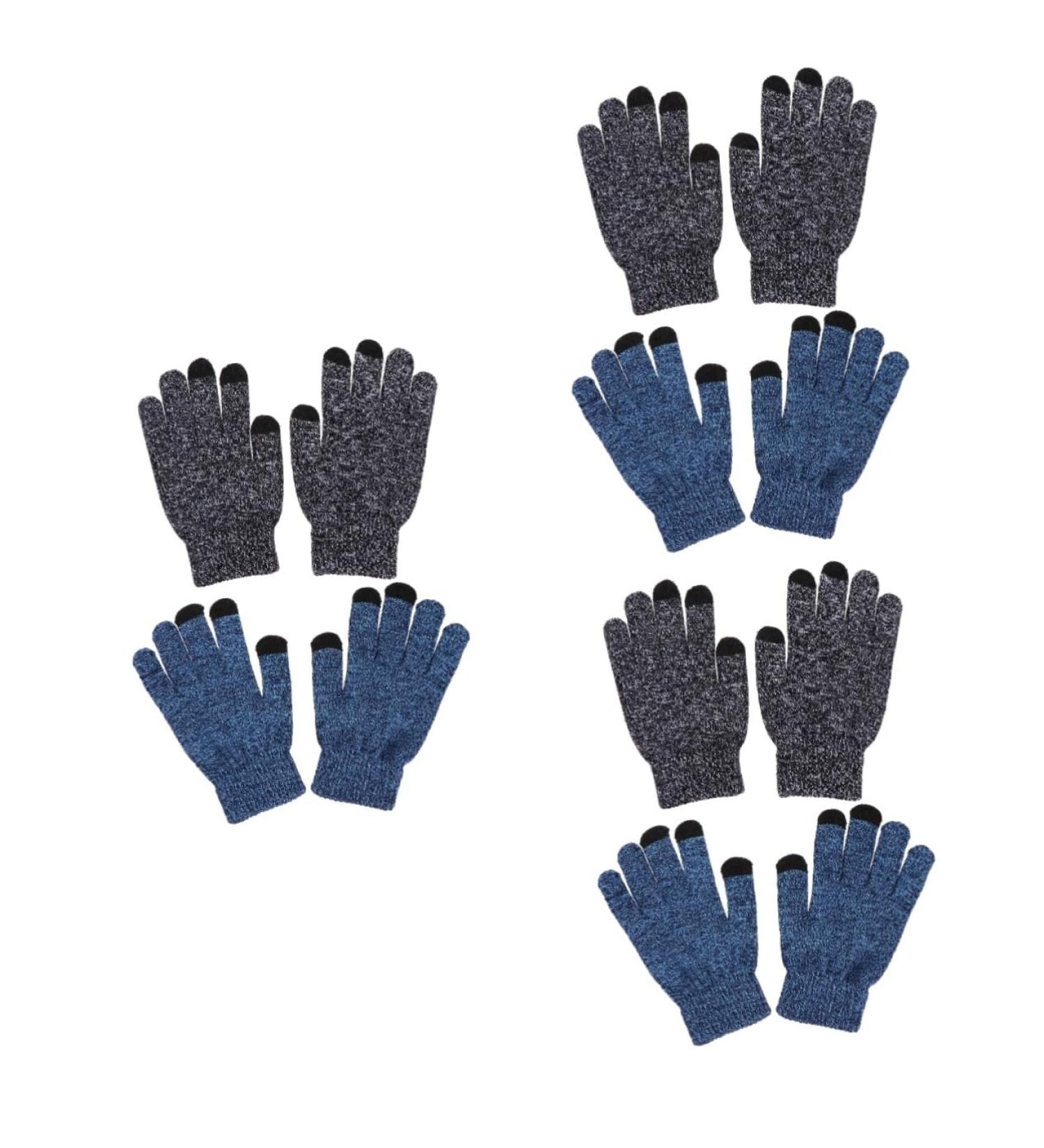 Buy Abaodam 6 Pairs Winter Riding Gloves | Touchscreen Cycling & Motorcycle Gloves for Men - Perfect for Christmas & Outdoor Activities - Buy Online on GoSupps.com