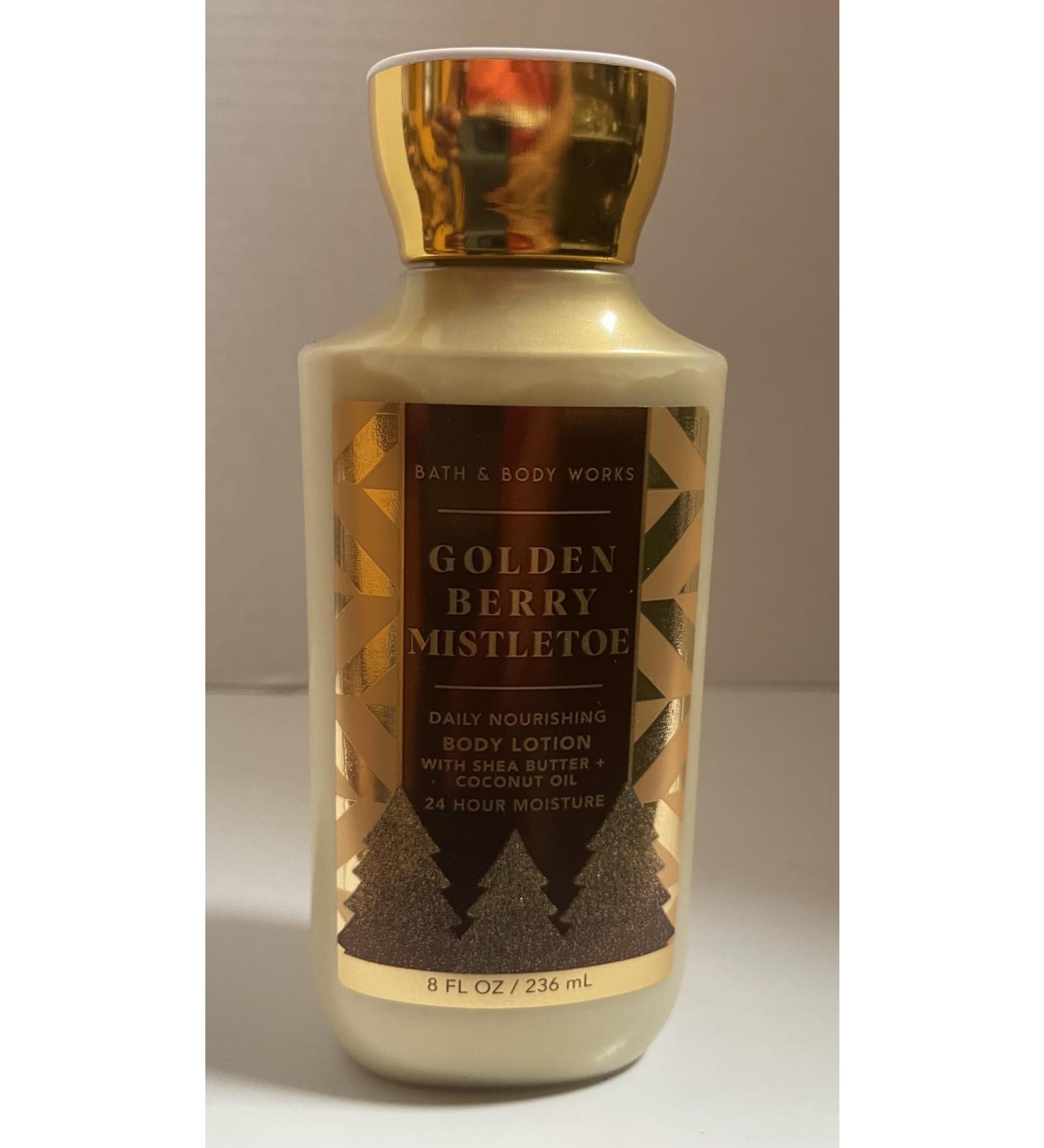 Golden Berry Mistletoe Body Lotion 8oz | Daily Nourishing with Shea Butter & Coconut Oil - Ship Internationally - Buy Online on GoSupps.com