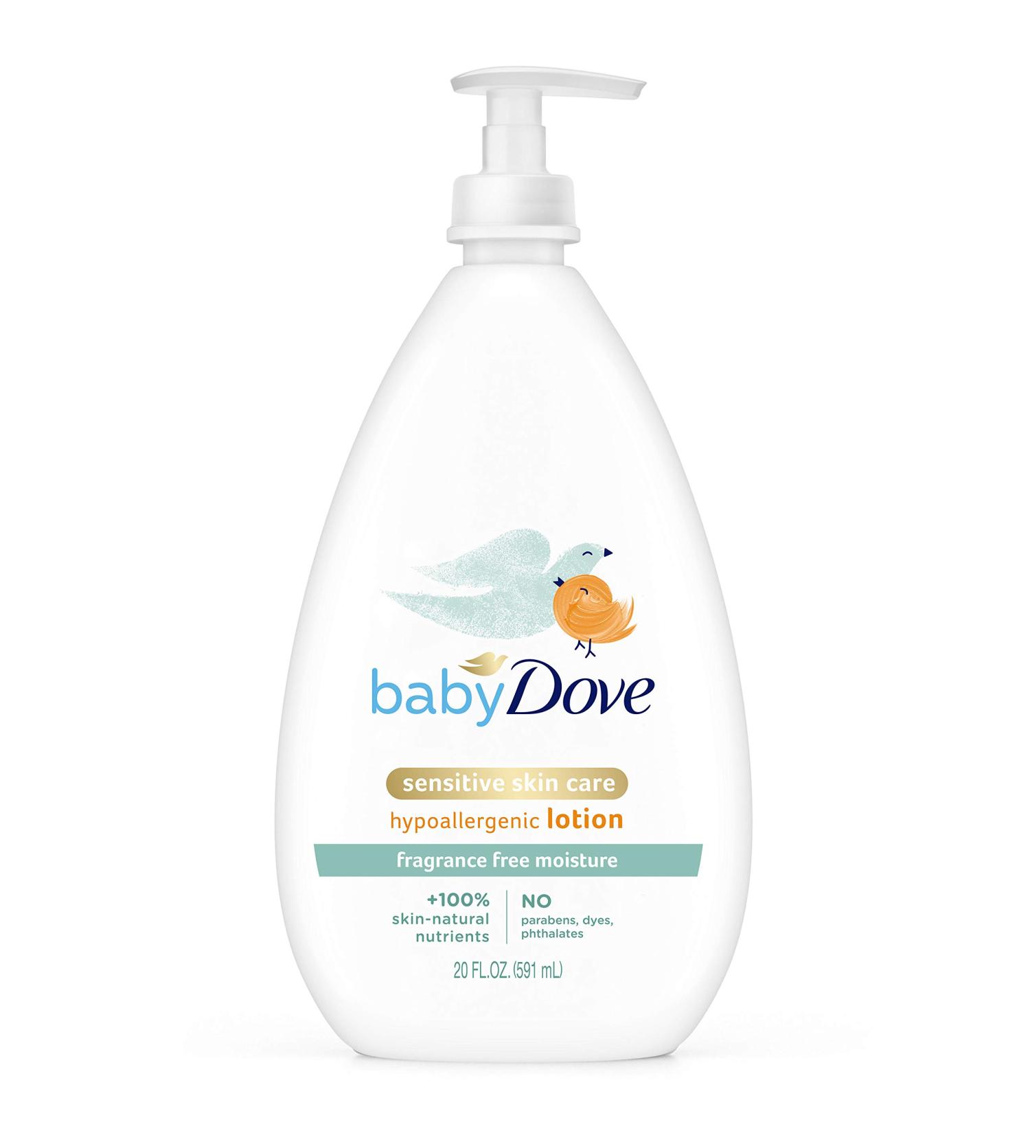 Baby Dove Sensitive Moisture Fragrance-Free Face and Body Lotion - 20 oz - Buy Online on GoSupps.com
