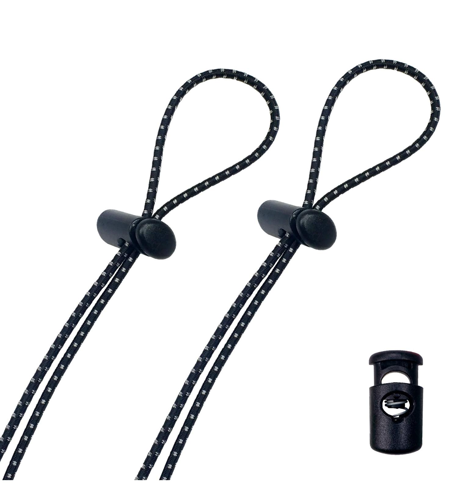 Flow Goggle Strap Kit (2-Pack) - Jet Black Replacement Bungee Cord Straps - Buy Online on GoSupps.com