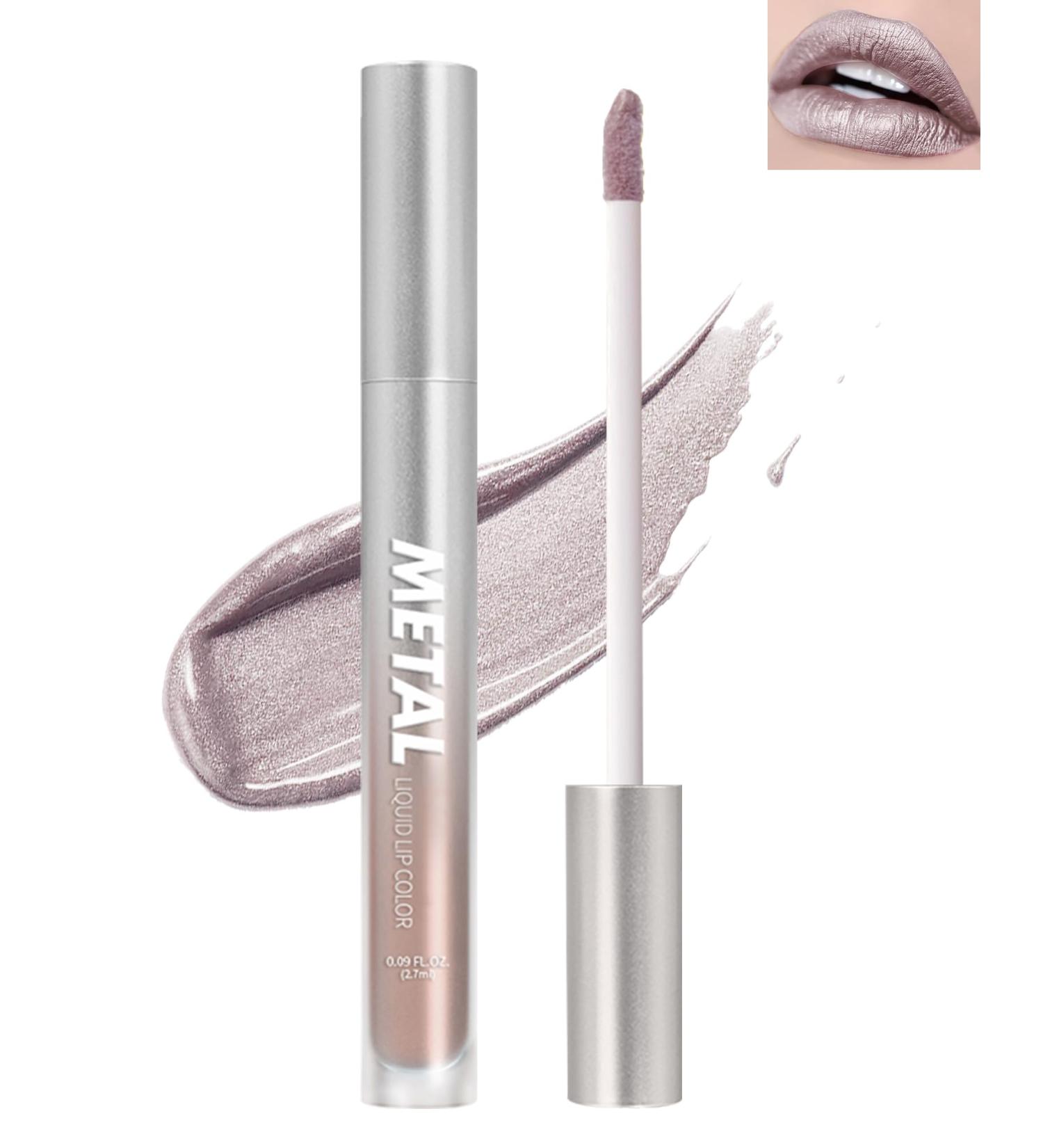 Diamond Shimmer Matte Lipstick & Metallic Glitter Lip Gloss - Longlasting Waterproof Sparkling Lip Glaze | Perfect Christmas Gift for Women - Buy Online on GoSupps.com