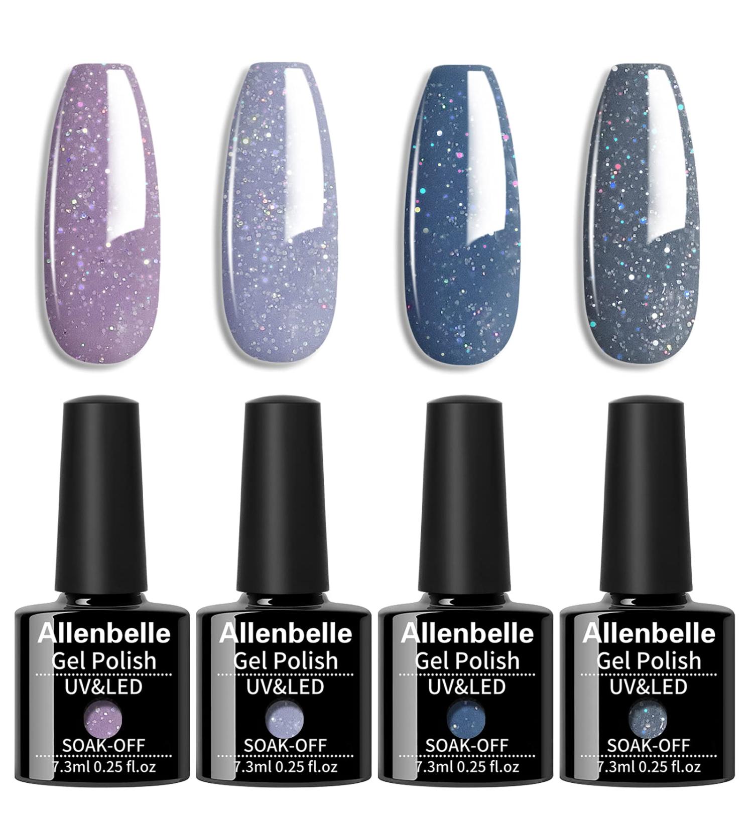 Allenbelle UV Nail Polish Set - Color Gel Nail Polish Gift Set | Shellac UV Gel Nail Art & Soak Off LED Polish (011-3301) - Buy Online on GoSupps.com