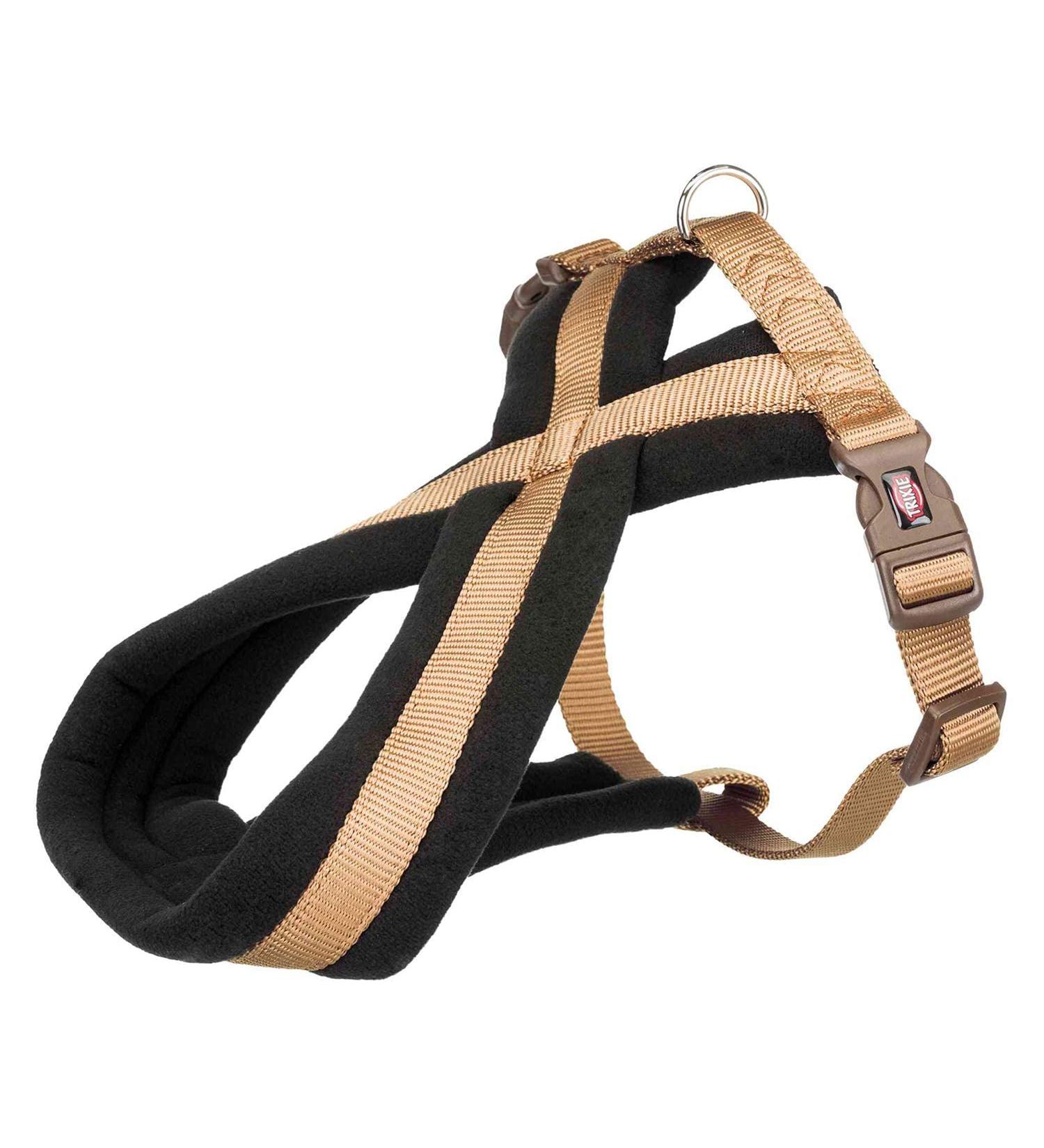 Trixie Premium Touring Harness Caramel - Size M (45-70 cm 25 mm) | International Shipping Available - Buy Online on GoSupps.com