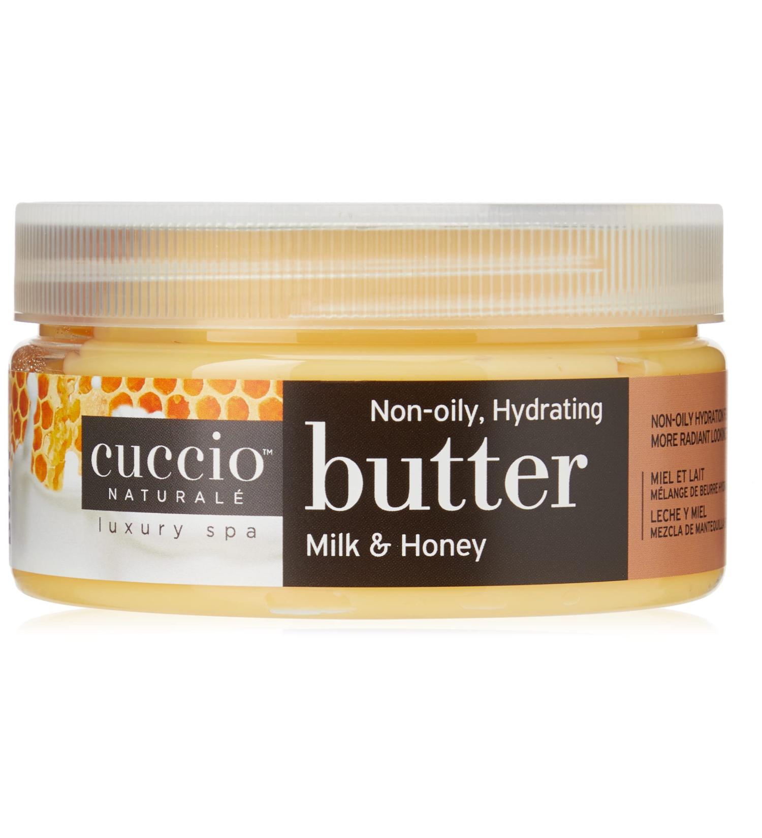 Cuccio Naturale Butter Blends Milk & Honey Body Cream - Ultra-Moisturizing 8 Oz for Dry Skin Repair - Buy Online on GoSupps.com