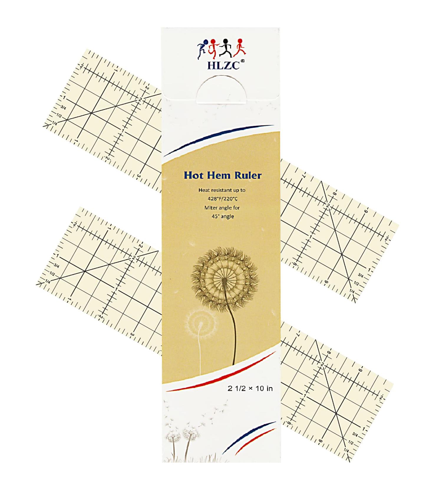 Inches Hot Hem Ruler Set - Ideal for Quilting and Sewing | 2 Piece Hot Iron & Press Ruler for Home Ironing Work - Buy Online on GoSupps.com