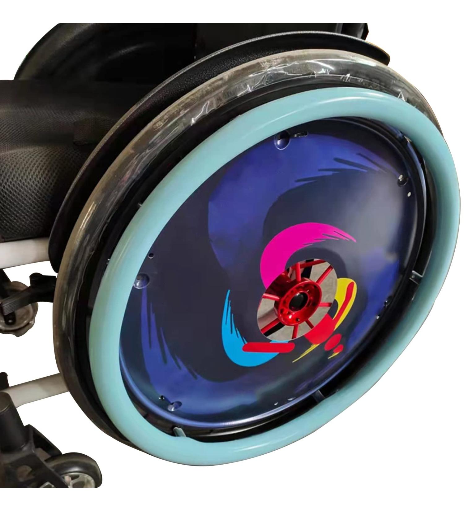 22/24 inch Rear Wheel Sports Wheelchair Cover 1 Pair Wheelchair Push Rim Covers Wheelchair Pusher Cart Protective Sleeve Wear-Resistant Improve Grip and Traction/Blue/24In - Buy Online on GoSupps.com