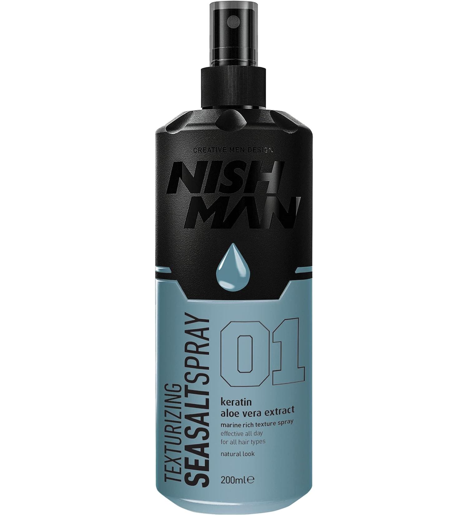 nishman Hair Care Series (200ml Sea Salt Spray) - Buy Online on GoSupps.com