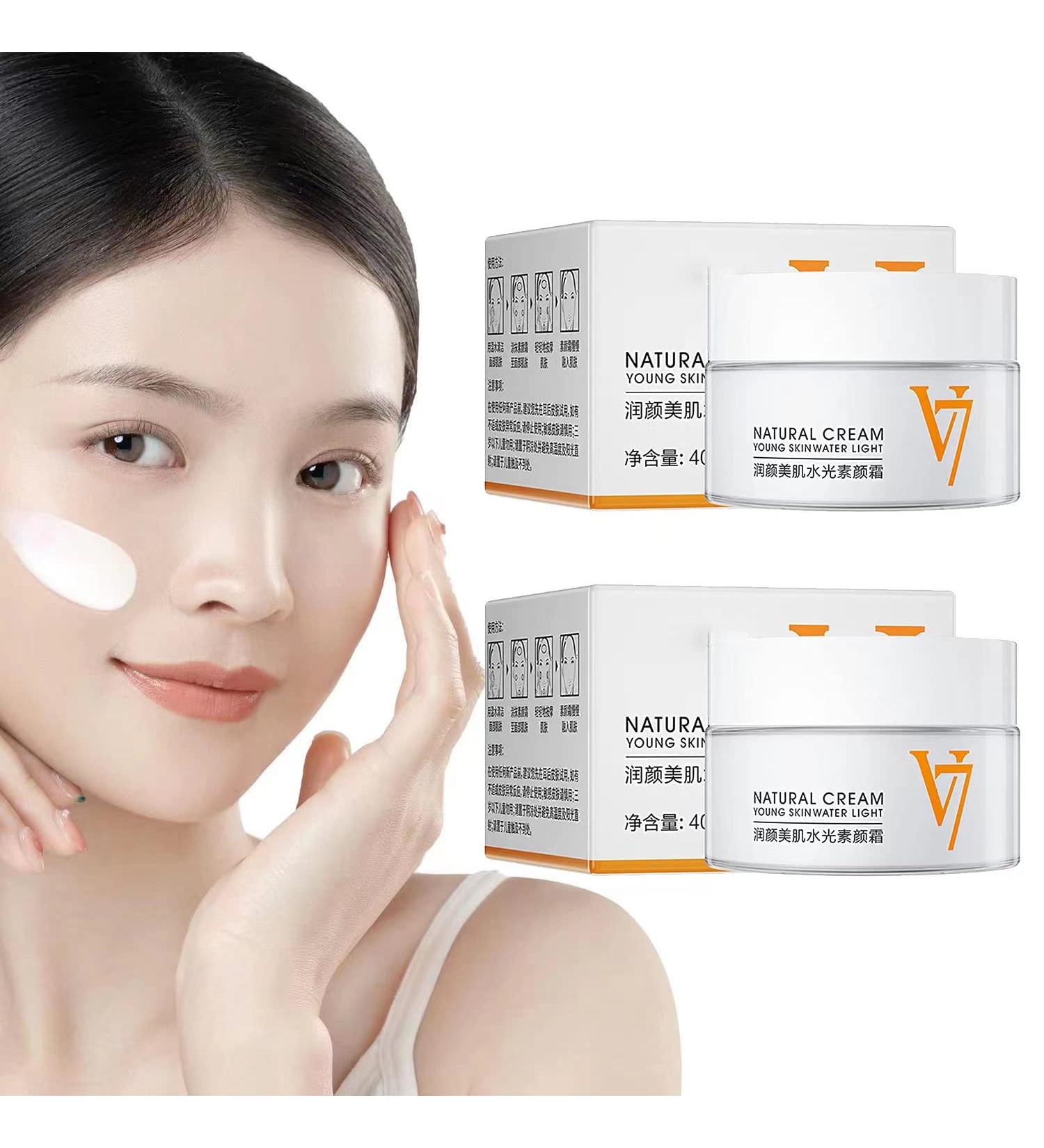 LUOBO 2pcs Moisturizing Tone Up Cream V7 - Deep Hydration Waterlight Makeup Cream for All Skin Types - Buy Online on GoSupps.com