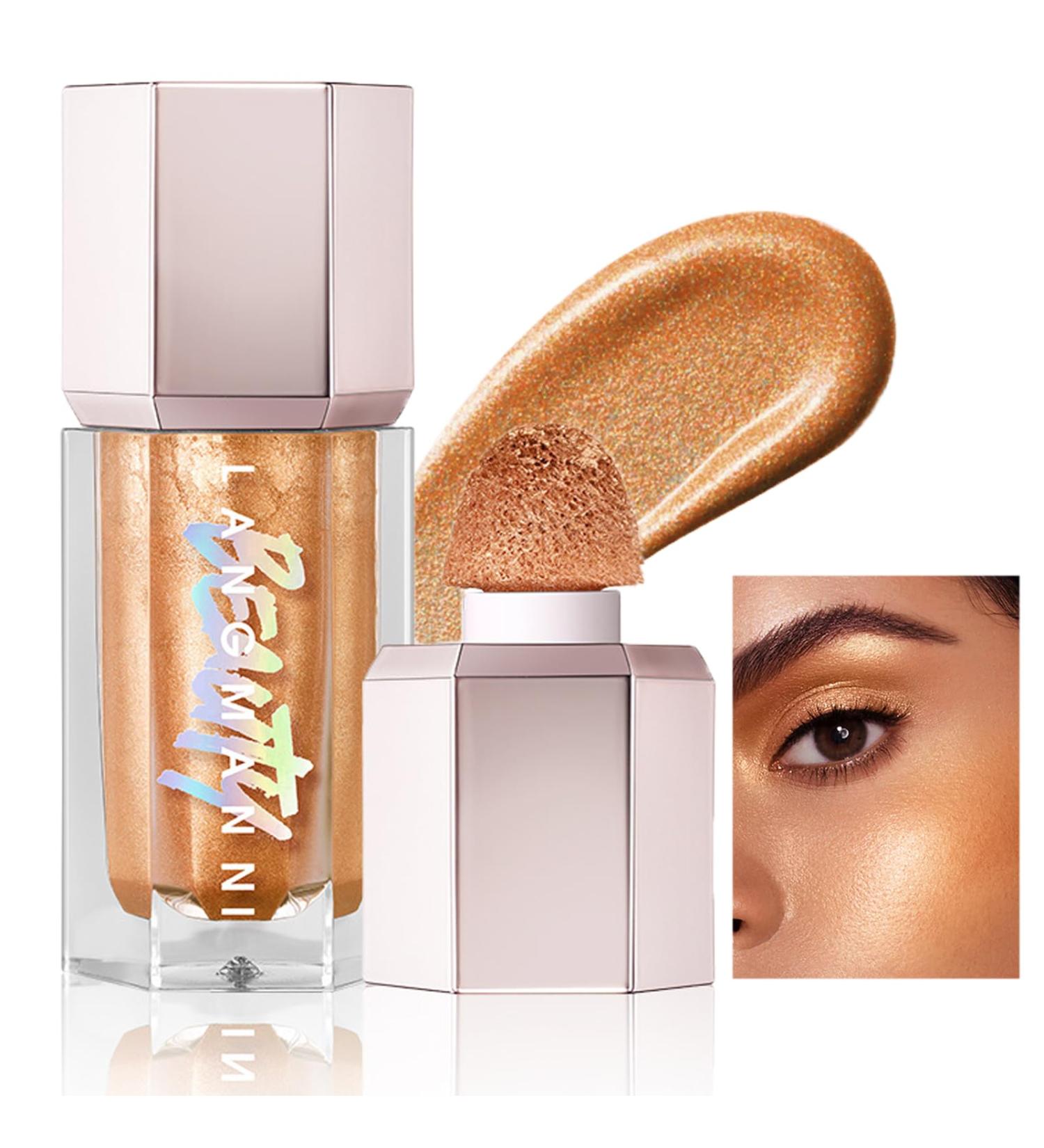 Shimmer Cream Highlighter Stick - Long Lasting & Waterproof (03 Liquid Gold) - Buy Online on GoSupps.com