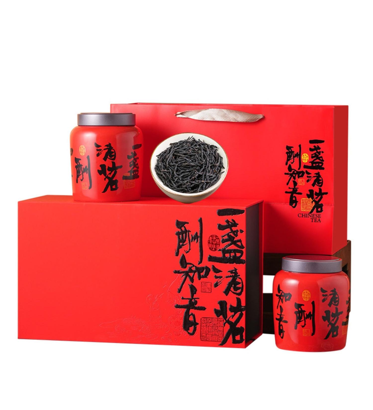 HQZM Classic Chinese Tea Gift 250g Lapsang Souchong Tea Zhengshan Xiaozhong Chinese Famous Black Tea - Buy Online on GoSupps.com