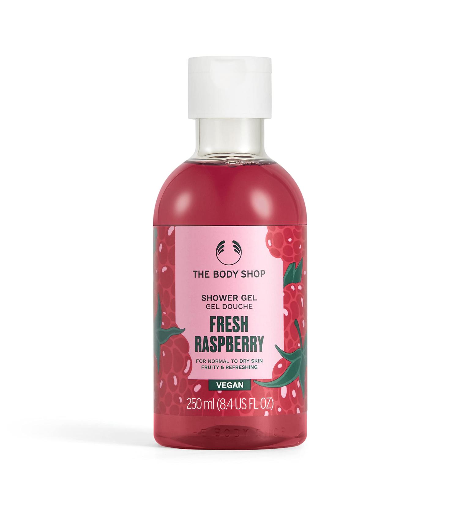 The Body Shop Shower Gel Fresh, Raspberry, 8.4 Fl Oz Raspberry 8.4 Fl Oz (Pack of 1)