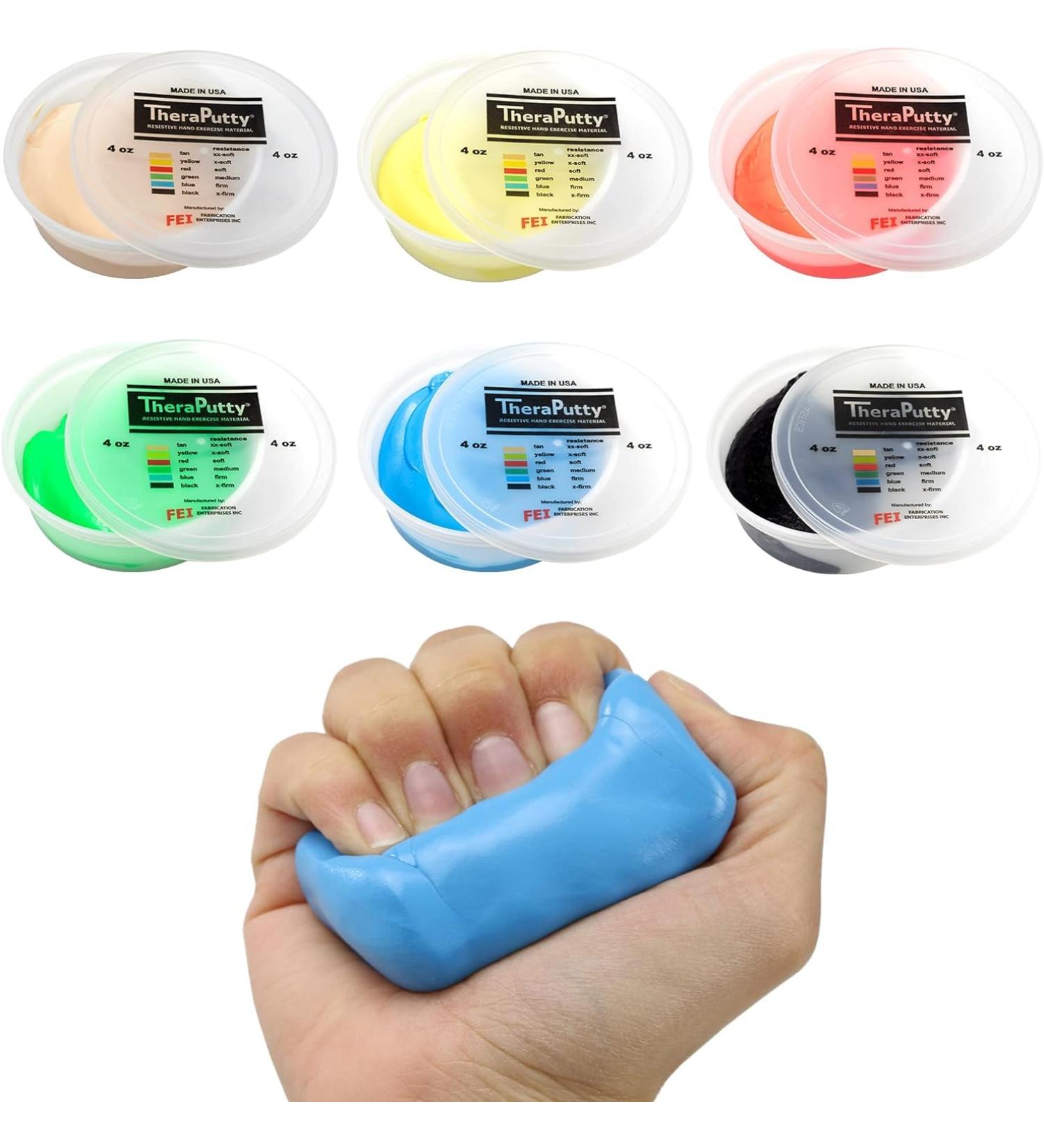 Buy Cando Theraputty Resistive Exercise Putty - 6 Resistances 170g Each | Ideal for Rehabilitation & Strength Training - International Shipping Available - Buy Online on GoSupps.com