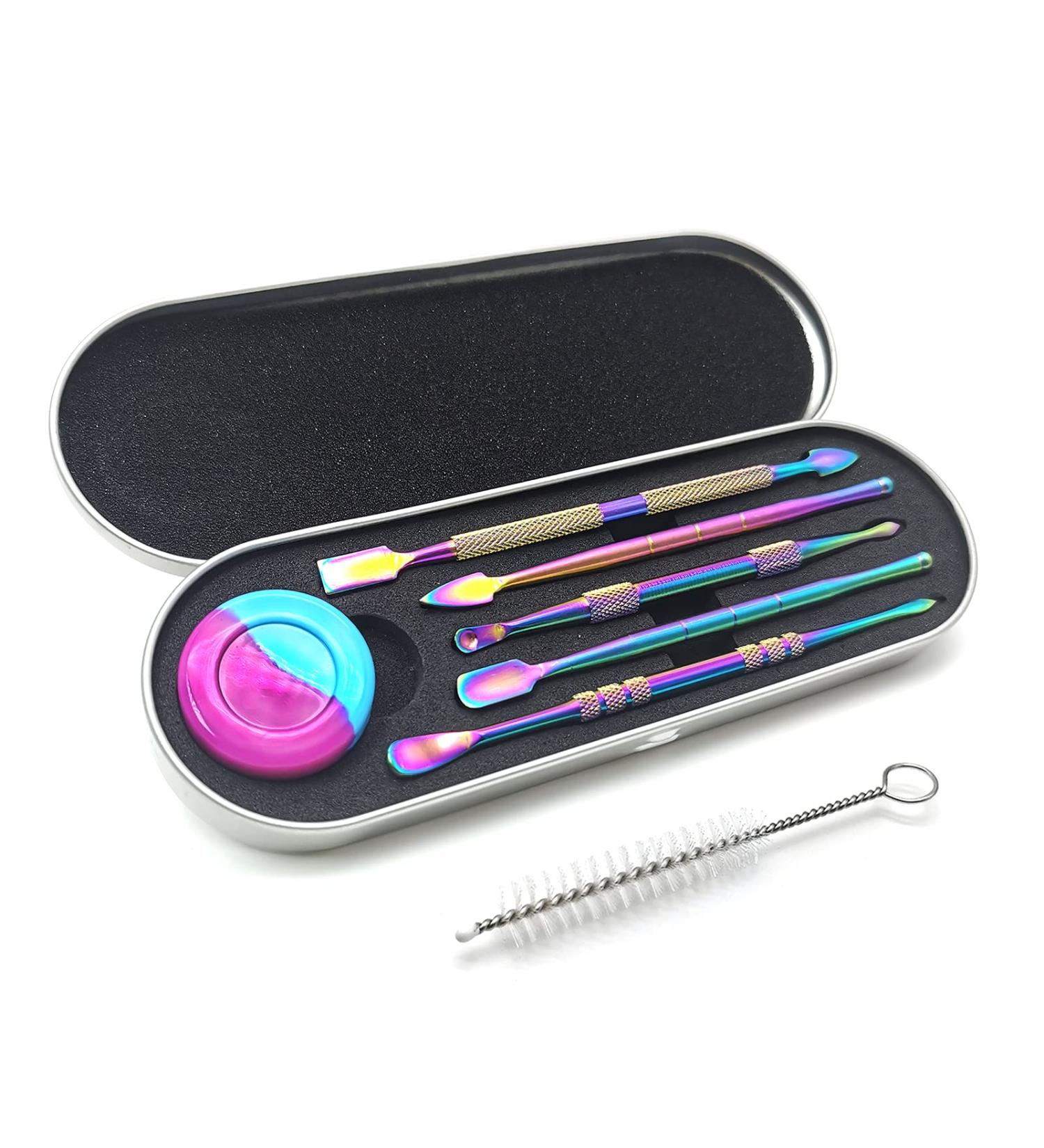 Wax Carving Tools 7 Pcs Stainless Steel Double-Headed Set with Silicone Container & Metal Case - Multi01 - Buy Online on GoSupps.com
