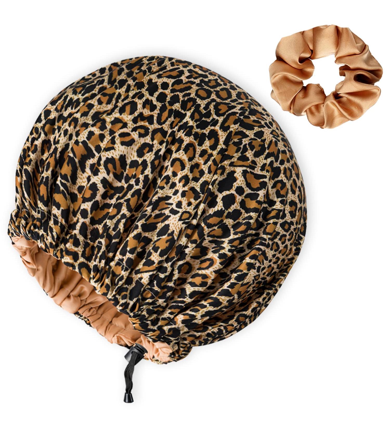 Silk Satin Hair Bonnet for Sleeping - Curly Hair Wrap for Black Women Men - Reusable, Designer, Large - Shower Cap, Night Cap, Head Scarf - Soft and Stylish - Buy Online on GoSupps.com