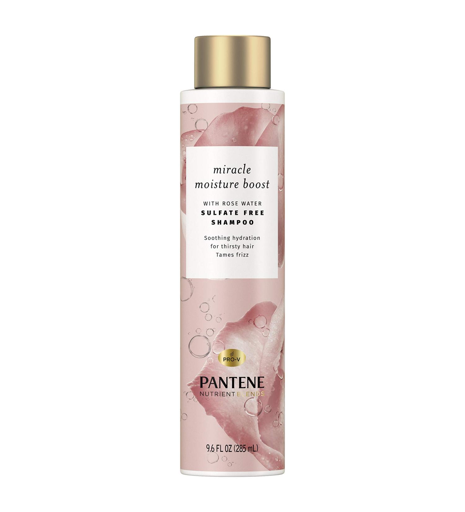 Pantene Pro-V Miracle Moisture Boost Sulfate-Free Shampoo with Rose Water - 9.6 fl oz - Buy Online on GoSupps.com