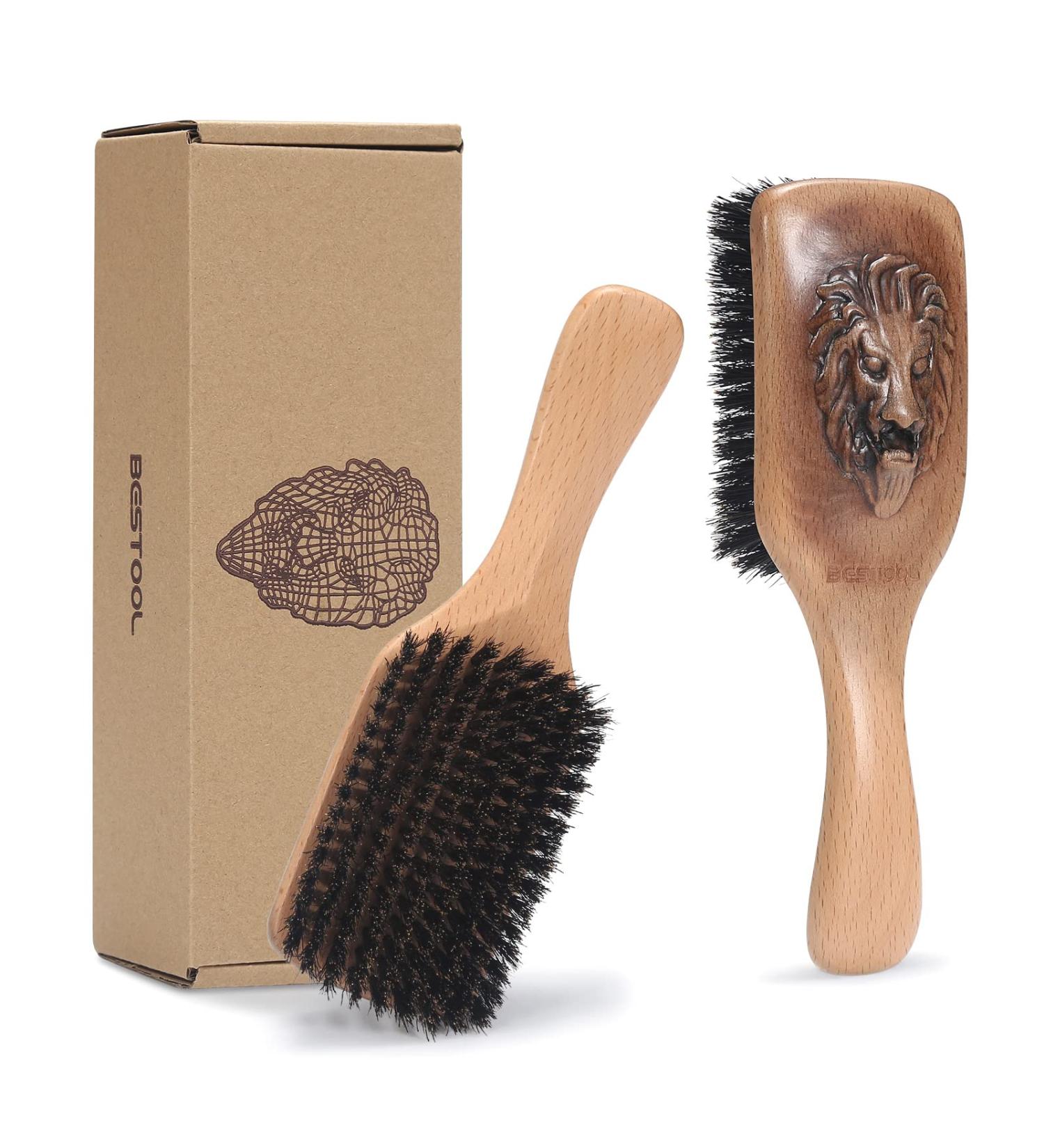 BESTOOL 100% Pure Boar Bristle Hair Brush for Thin, Fine, and Medium Hair - Premium Design for Improved Texture and Vibrancy - Buy Online on GoSupps.com