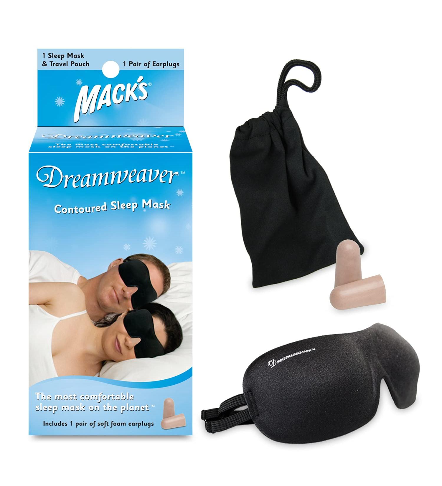 Mack's Dreamweaver Contoured Sleep Mask with Ultra Soft Foam Earplugs - Buy Online on GoSupps.com