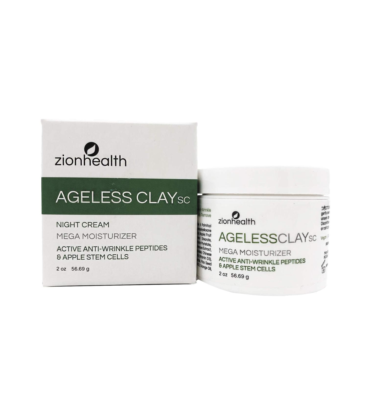 Buy Ageless Clay Anti-Wrinkle Cream by SC Zion Health - 2 oz | Youthful Skin Solution - International Shipping Available - Buy Online on GoSupps.com