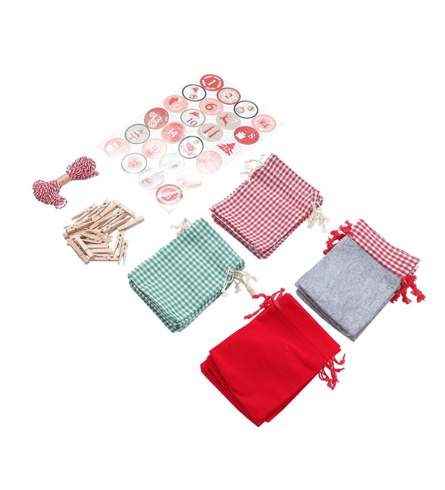 STOBAZA Nativity Advent Calendar 1 set Party Aging Advent Draw Bag Present Pouches Candy Hanging Christmas Countdown Bags - Buy Online on GoSupps.com