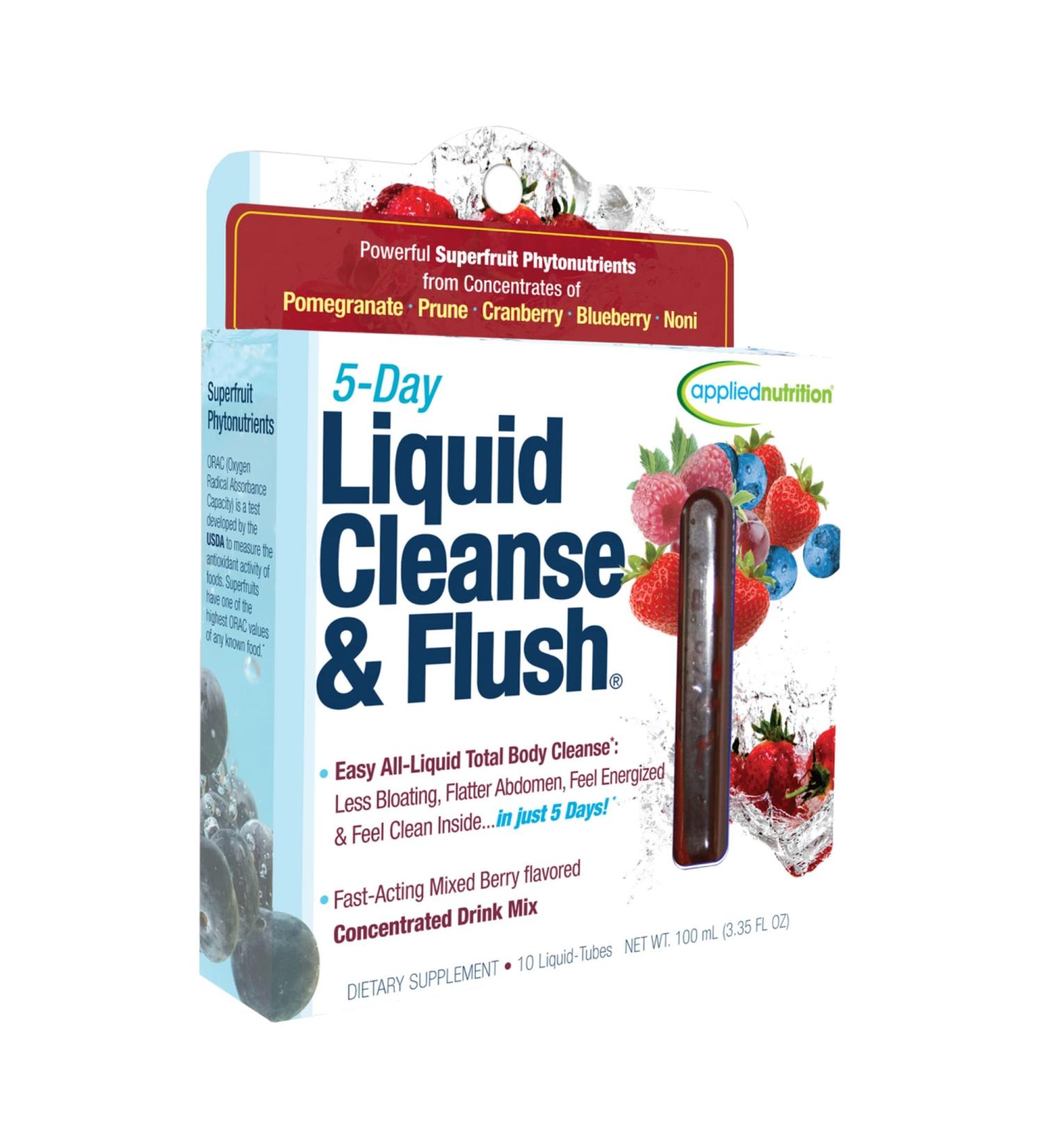 Applied Nutrition 5-Day Liquid Cleanse & Flush 10-Twist Tubes 3.4 fl. oz. | Detox & Cleanse Formula - Buy Online on GoSupps.com