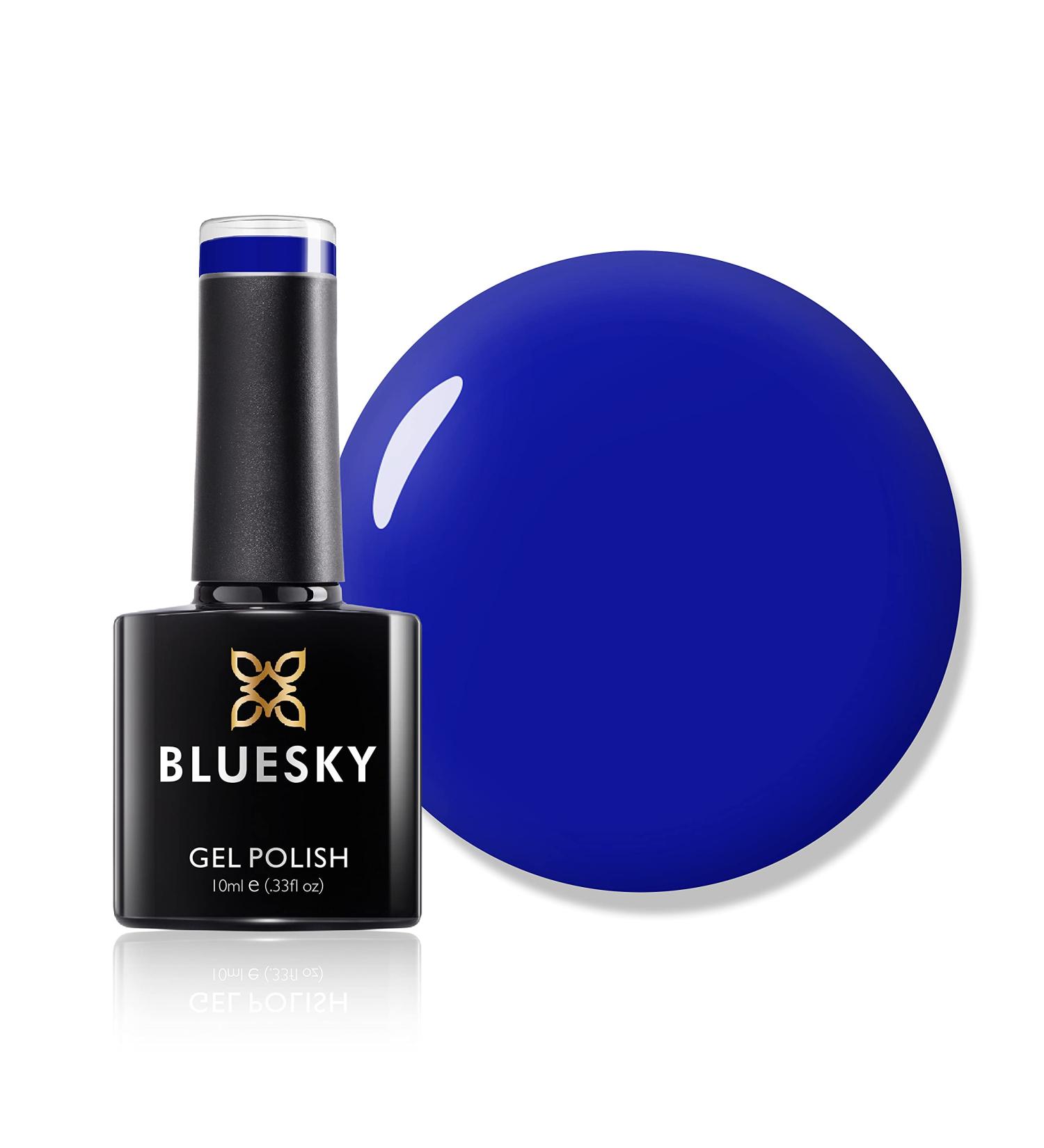 Bluesky Gel Nail Polish Royal Blue CS23 Dark Blue Navy Long Lasting Chip Resistant 10 ml (Requires Drying Under UV LED Lamp) Dark Blue 10 ml (Pack of 1) - Buy Online on GoSupps.com