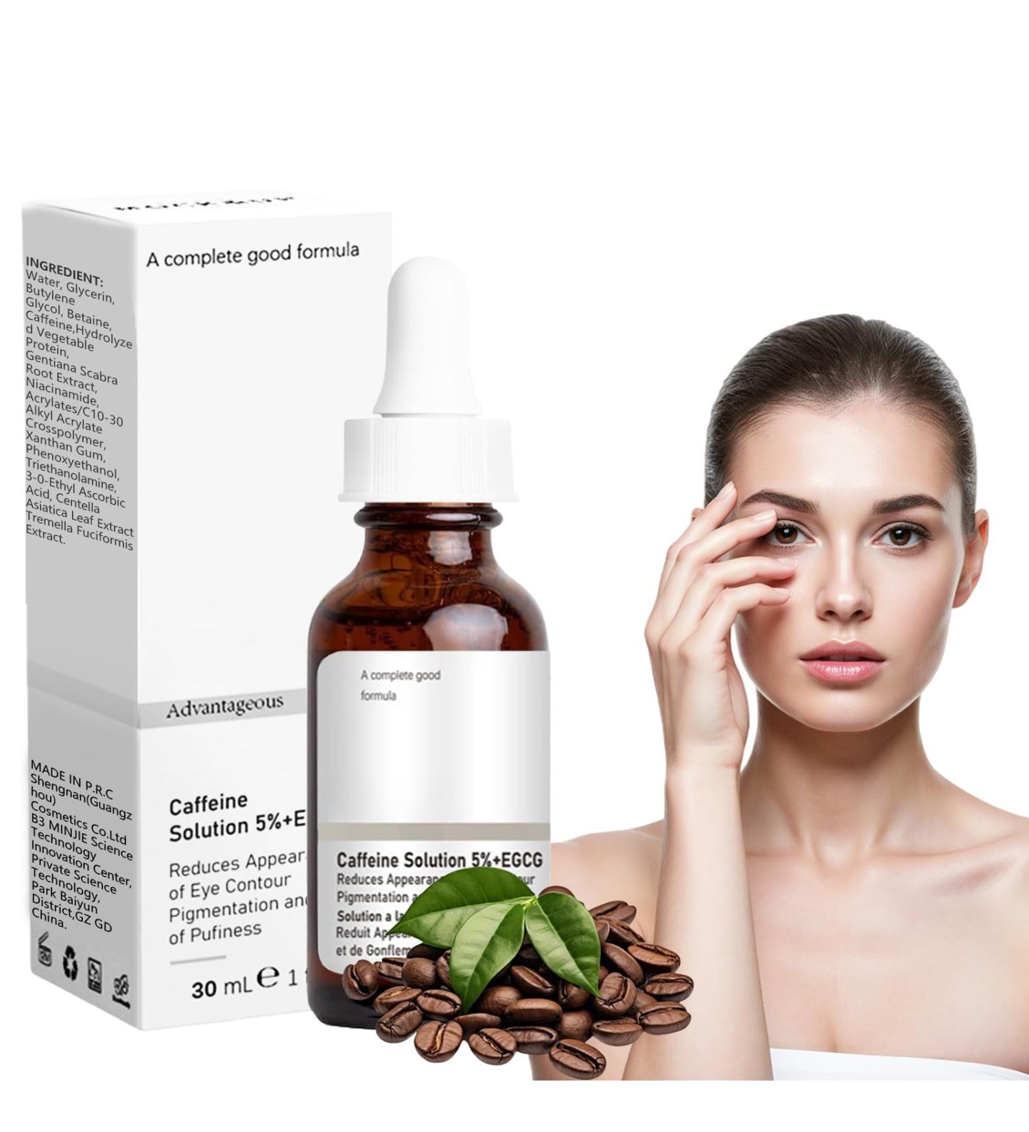 Flintronic Solution de Caf ine 5% + EGCG S rum Anti-Cernes S rum pour les Yeux la Caf ine Lisse les Rides et Ridules Autour Des Yeux Am liore les Cernes et les Poches Sous les Yeux 30 ml - Buy Online on GoSupps.com