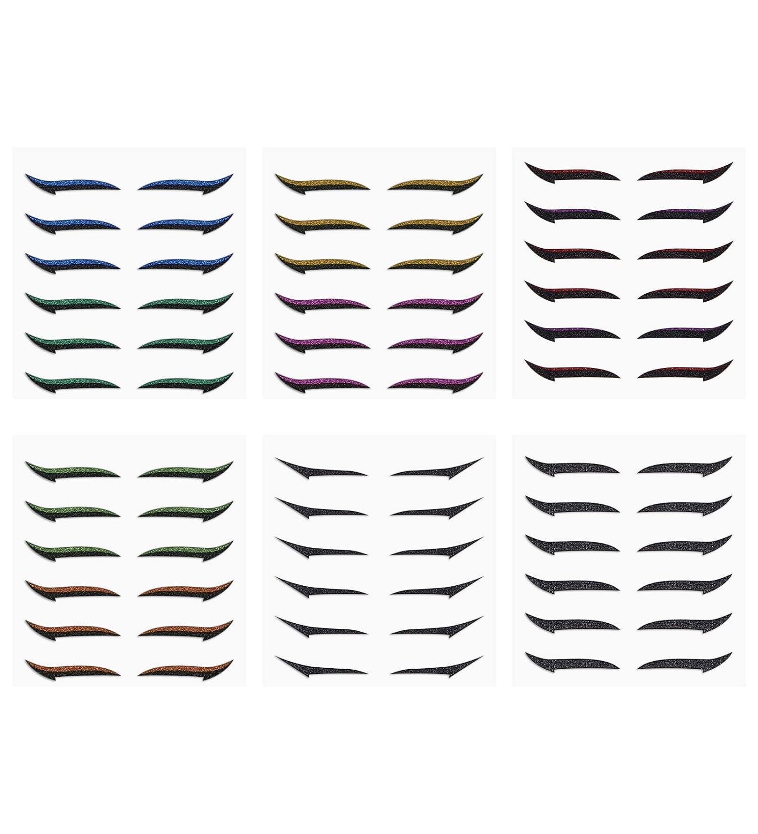 Cat Eye Makeup Double Eyelid Sticker: 36 Reusable Eyeliner and Lash Enhancer Stickers - Buy Online on GoSupps.com