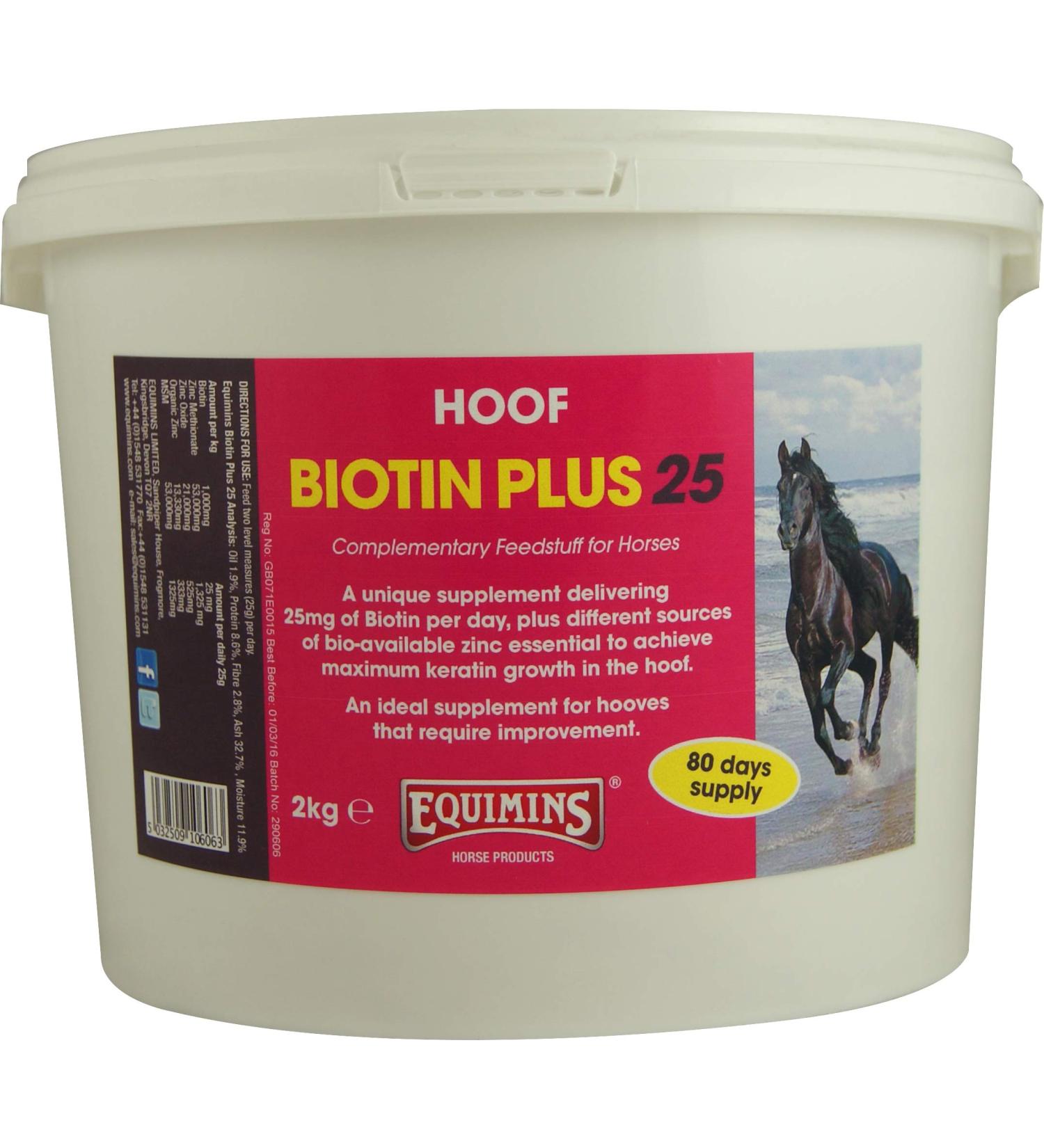 Equimins Unisex's EQS0037 Biotin Plus 25 Supplement Clear 2 kg