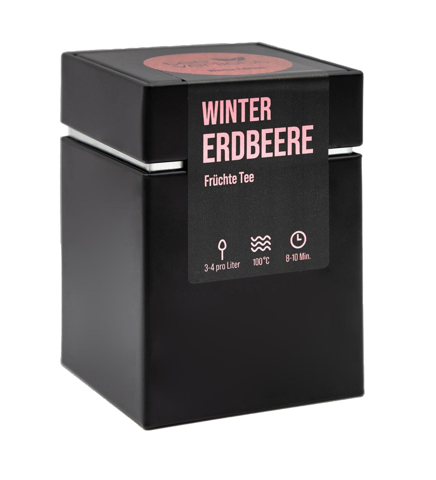 Teeverliebt Winter Edition Winter Strawberry Gift Box Fruit Tea 80 g Loose Fruit Tea Delicious Tea Mix Ideal as a Gift for Christmas - Buy Online on GoSupps.com