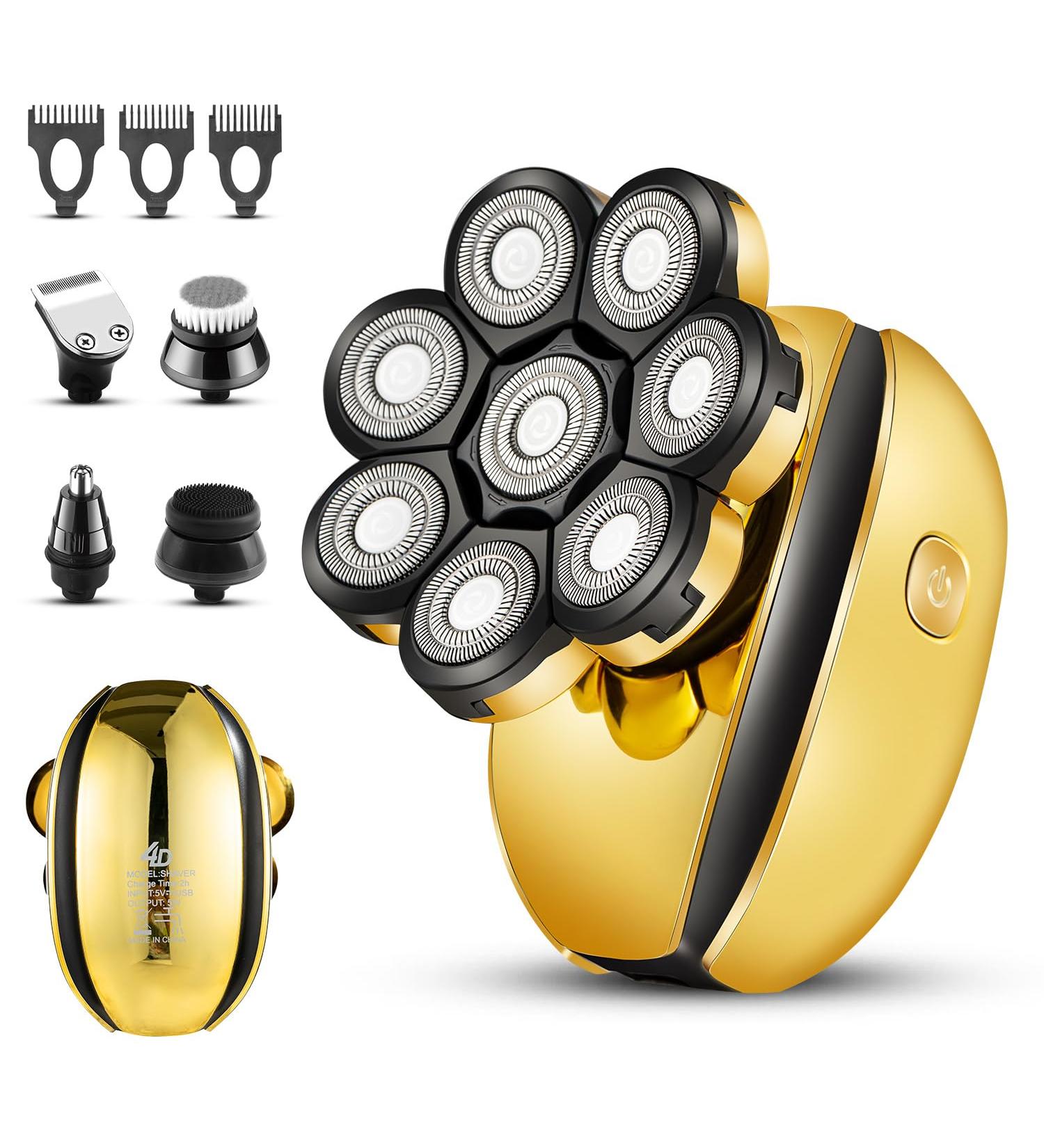 Premium Head Shavers for Bald Men | 5-in-1 Electric Razor | Cordless & Waterproof | Perfect for Wet & Dry Shaving - Buy Online on GoSupps.com