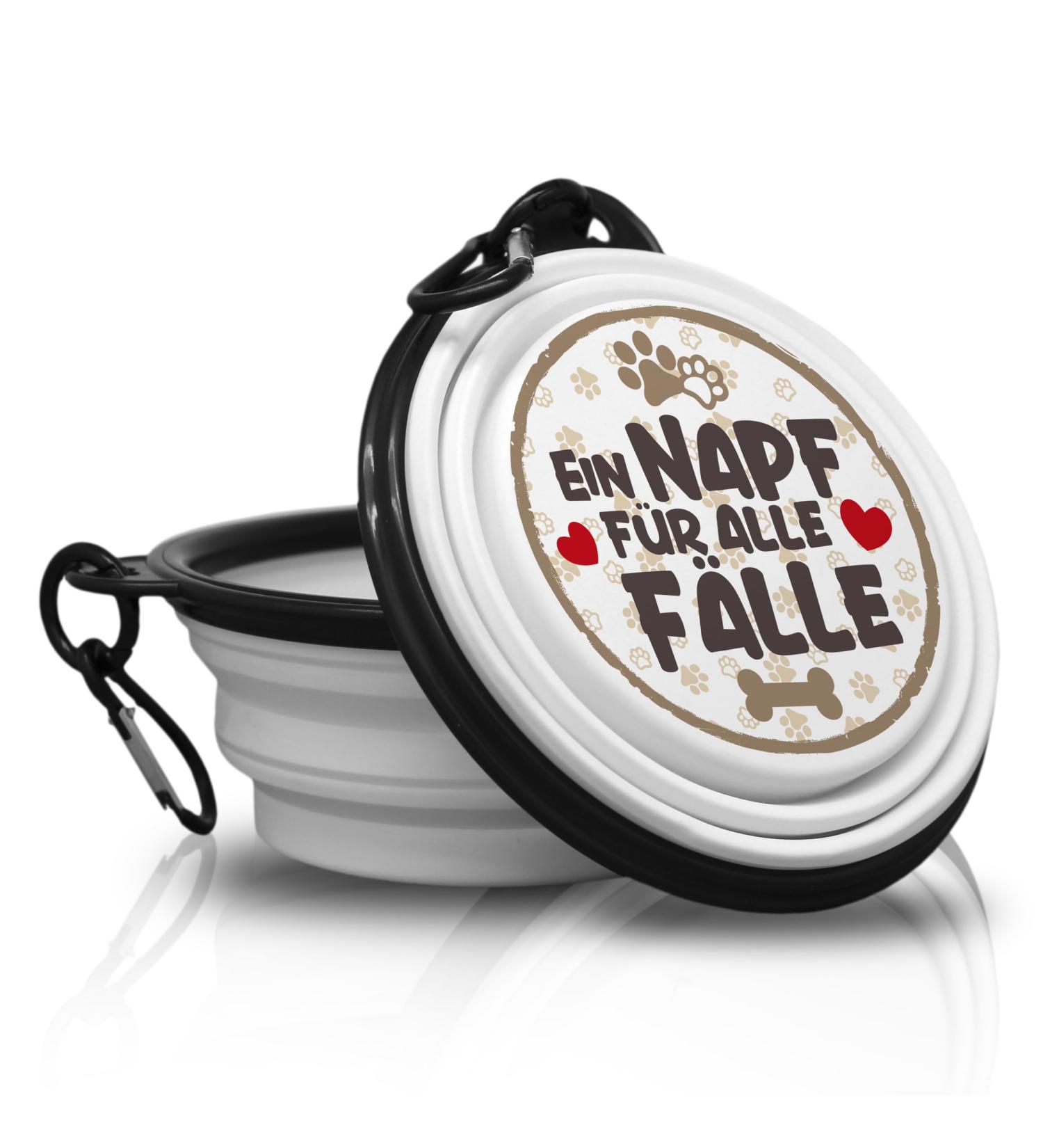 Foldable Portable Pet Bowl with Carabiners | Unique On-the-Go Food Bowl - Buy Online on GoSupps.com