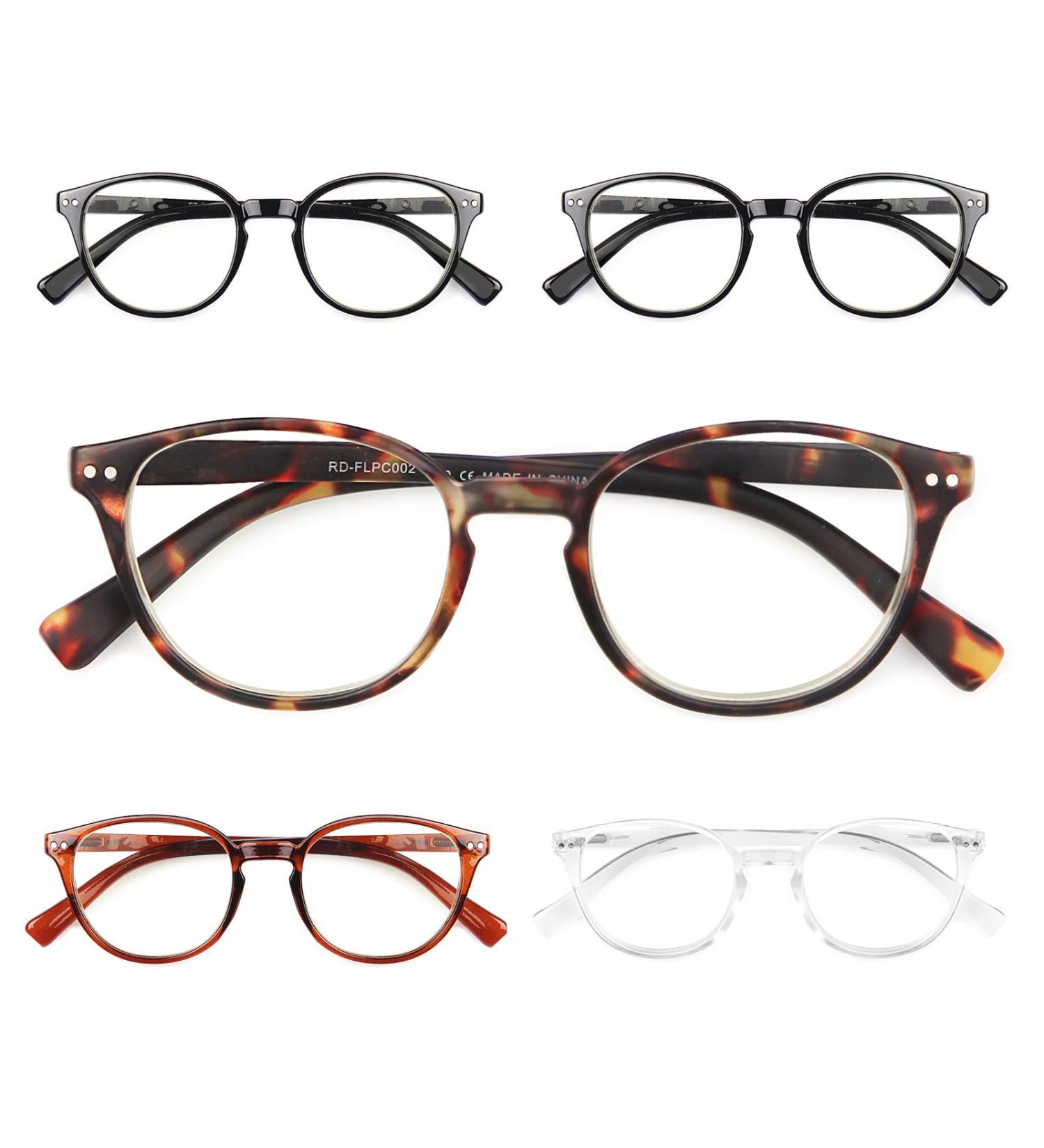 OKH Blue Light Blocking Reading Glasses for Women & Men - 5 Pack Strength 2.50 - Stylish Comfortable & Durable - Buy Online on GoSupps.com