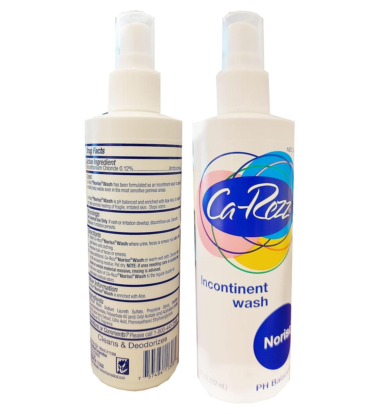 Ca-Rezz No Rinse Gentle Wash 11308 8oz 2 BottlesQ