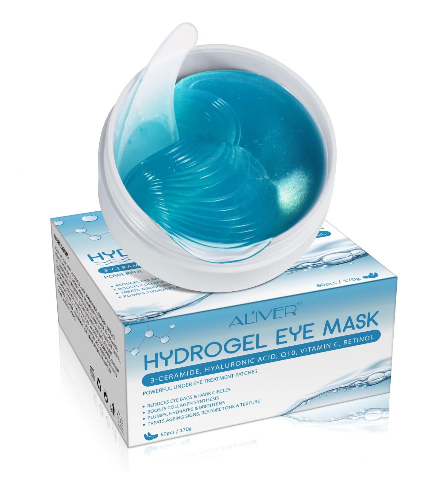 60pcs Hyaluronic Acid Collagen Eye Pads - Anti-Aging Hydrogel Moisturizing Eye Masks for Dark Circles & Puffiness - Buy Online on GoSupps.com