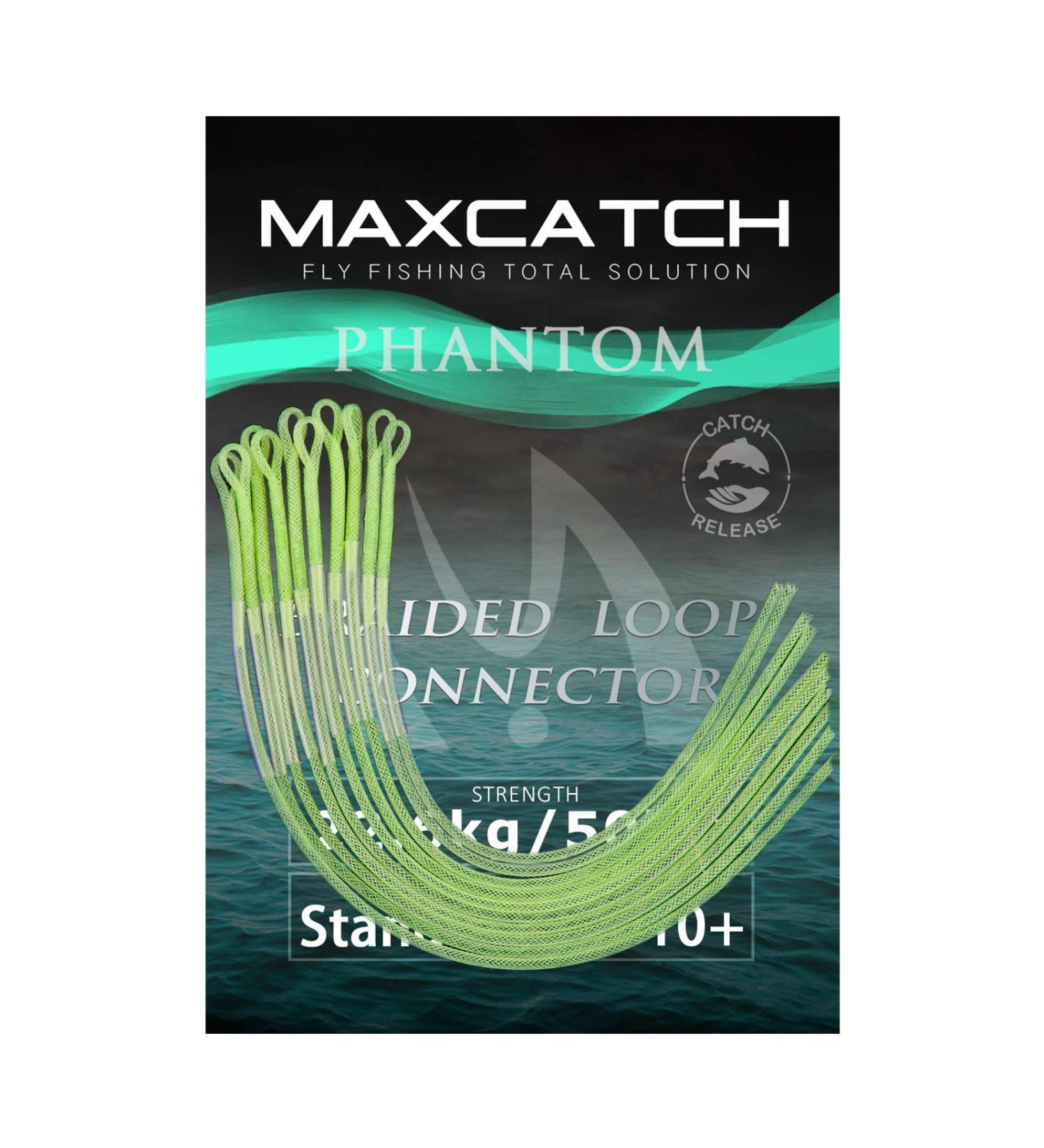 Maximumcatch Braided Loop Connector - 10 Pack | Fly Fishing Loop Connectors in Orange Clear Yellow | 30lb & 50lb Options - Buy Online on GoSupps.com