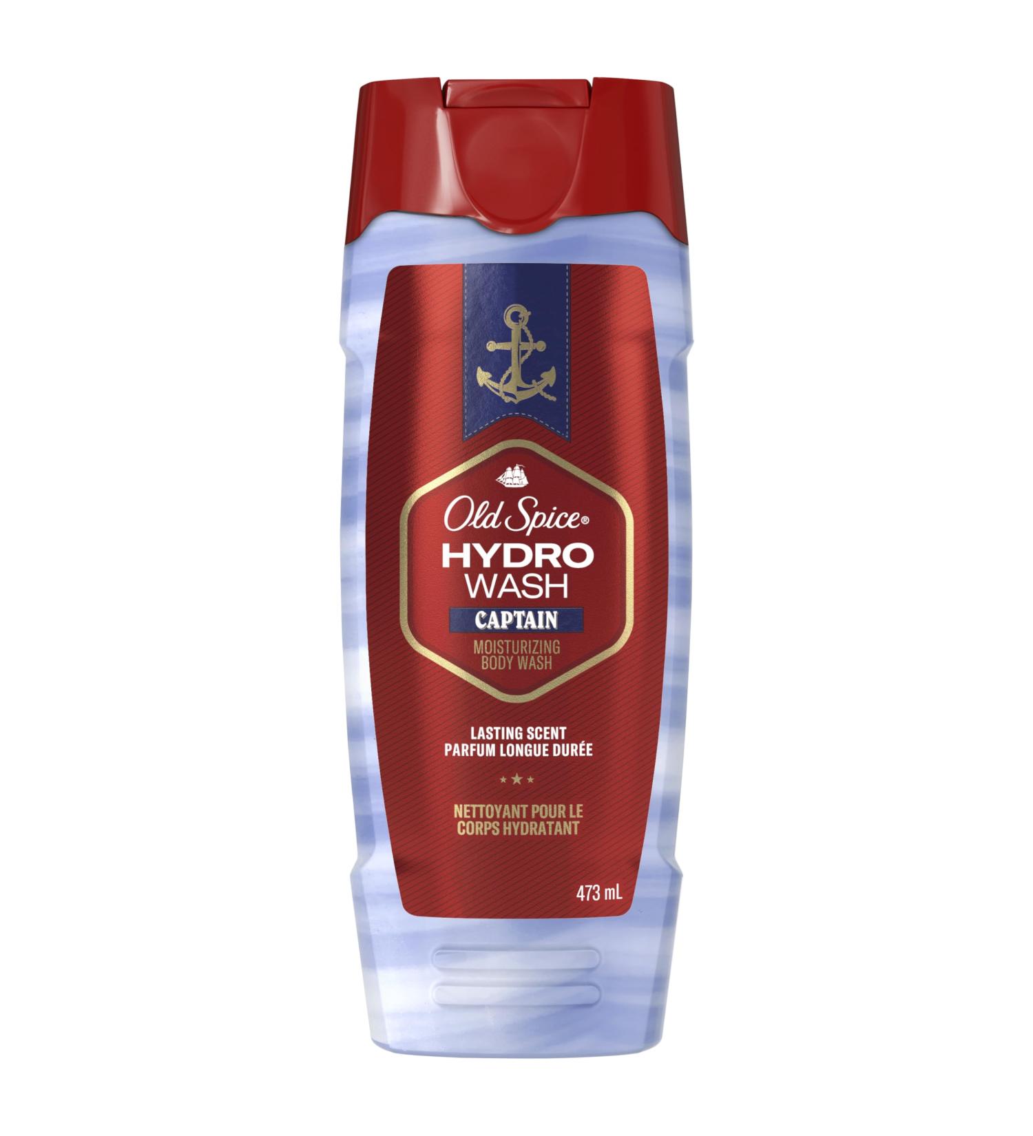 Old Spice Men's Body Wash Moisturizing Hydro Wash Captain Scent 473ml Bergamot 473 ml (Pack of 1) - Buy Online on GoSupps.com