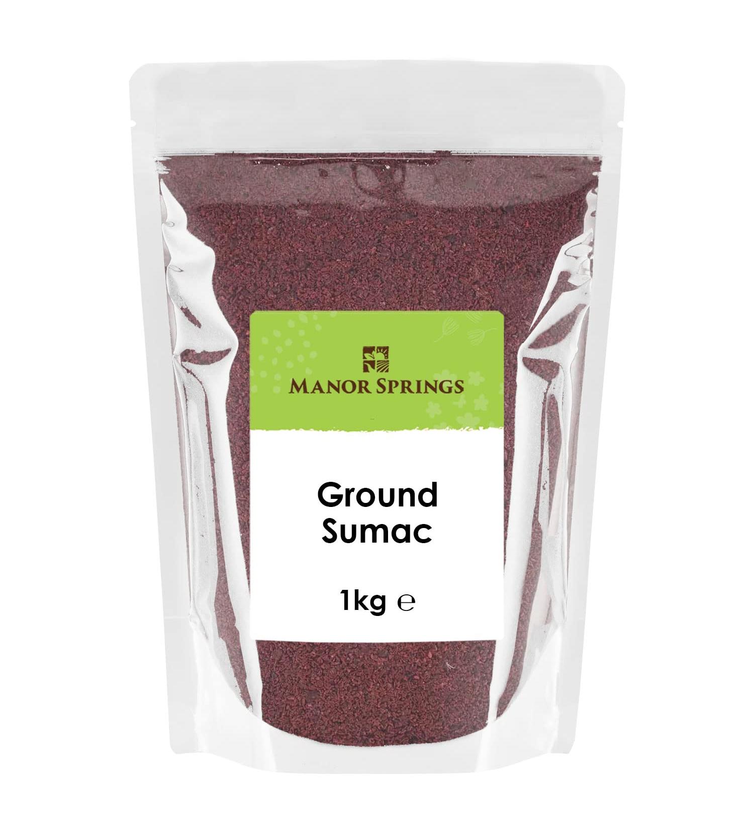 Manor Springs Ground Sumac 1kg - Premium Quality Spice for Cooking and Seasoning - Buy Online on GoSupps.com