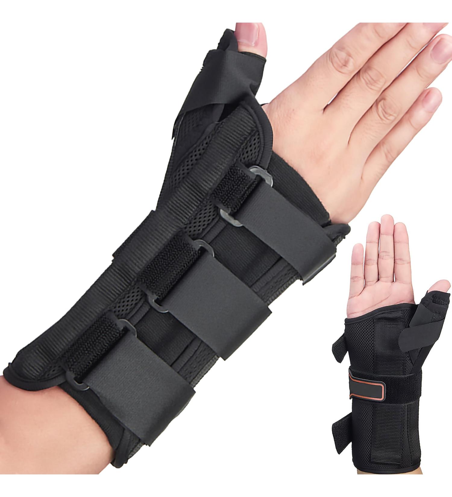 Buy Left Hand Medium Wrist Brace & Thumb Spica Splint for De Quervain's Tenosynovitis Tendonitis Carpal Tunnel & Arthritis - International Shipping Available - Buy Online on GoSupps.com