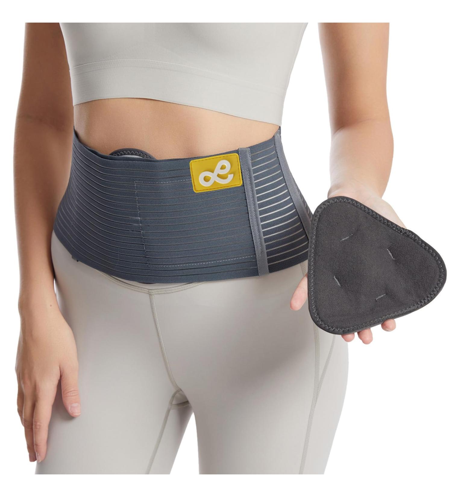 Umbilical Hernia Belt for Men & Women | Dual Compression Pads | Abdominal Binder Post-Surgery & Postpartum (L/XL) - Shop Now - Buy Online on GoSupps.com
